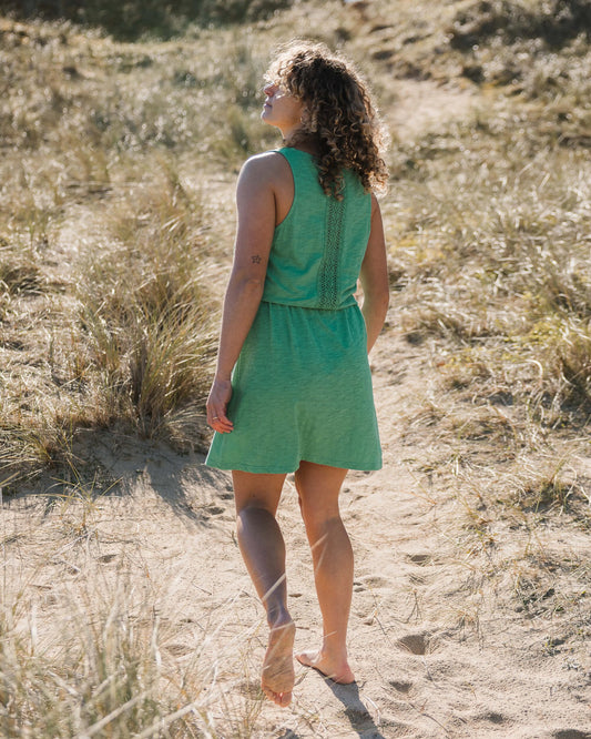 Rivergate Recycled Cotton Dress - Green Spruce