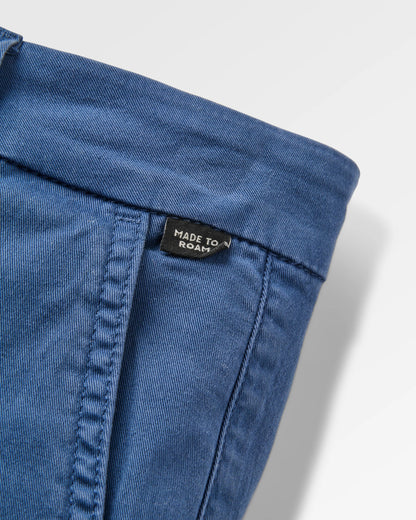365 Organic Cotton Short - Dark Denim - Flatlay