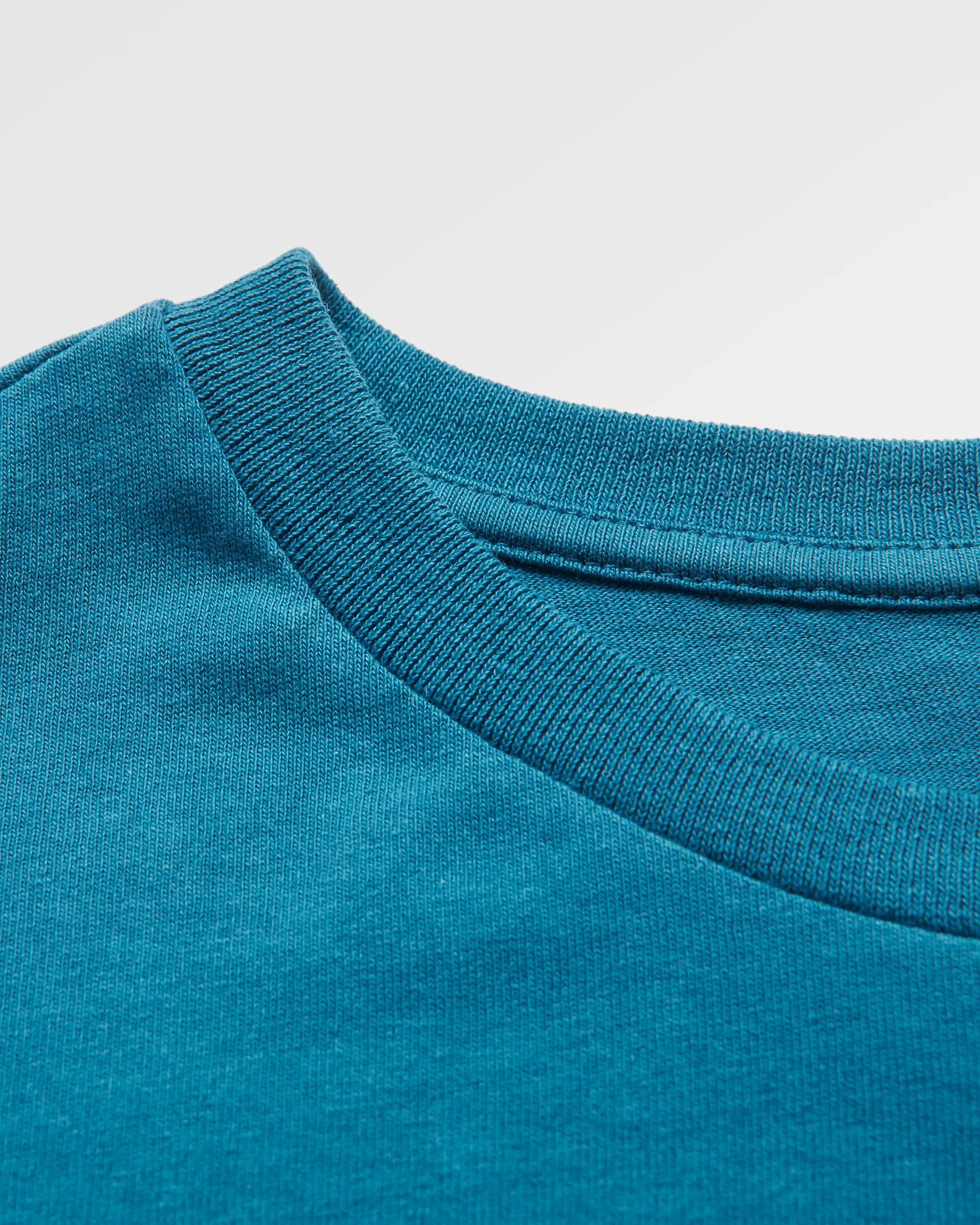 Roam Wild Recycled T-Shirt - Tidal Blue - Flatlay