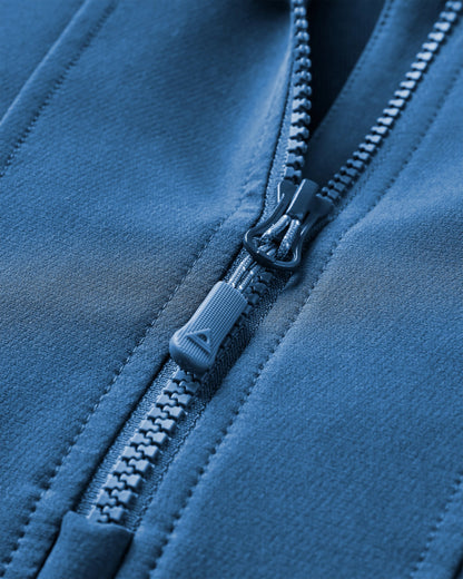 Roamer Recycled Softshell Jacket - Dark Denim/ Dusty Olive  - Flatlay