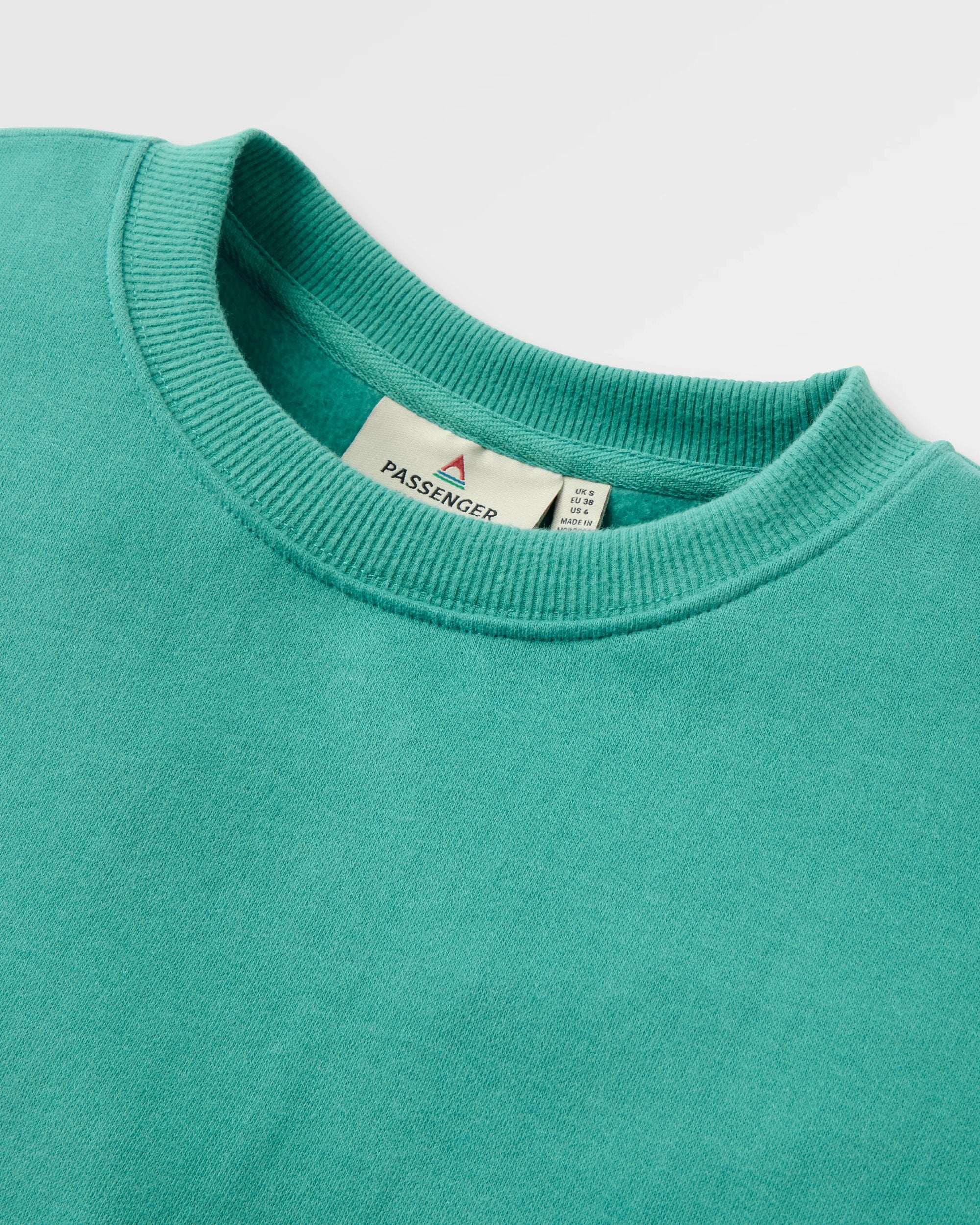 Heritage Relaxed Fit Sweatshirt - Ocean Teal - Flatlay
