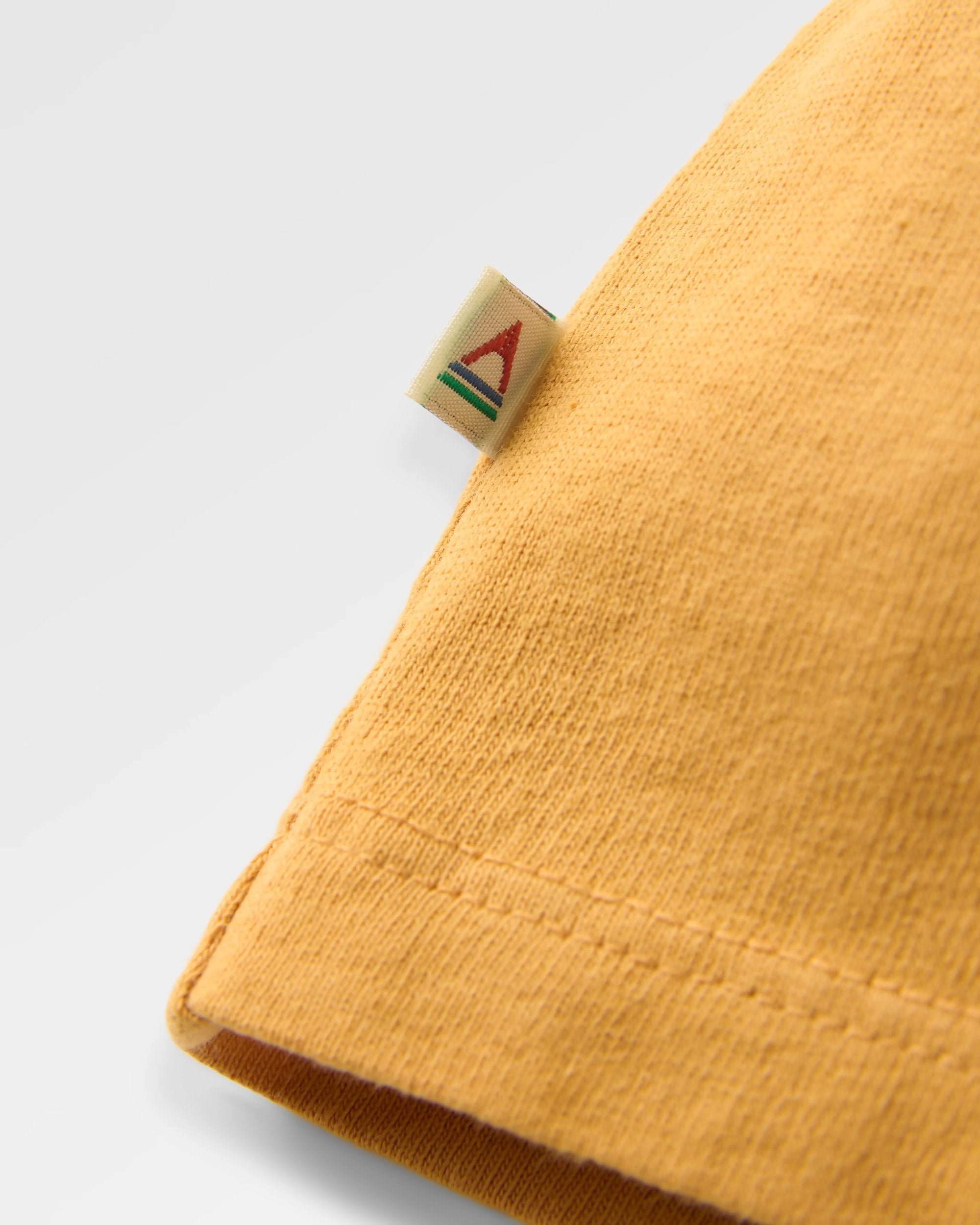 Passenger Recycled Cotton T-Shirt - Spruce Yellow - Flatlay