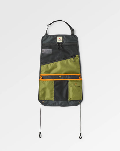 Vandit Seat Organiser - Black/Khaki - Flatlay