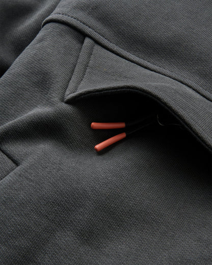 Wildedge Recycled Cotton Hoodie - Black - Flatlay