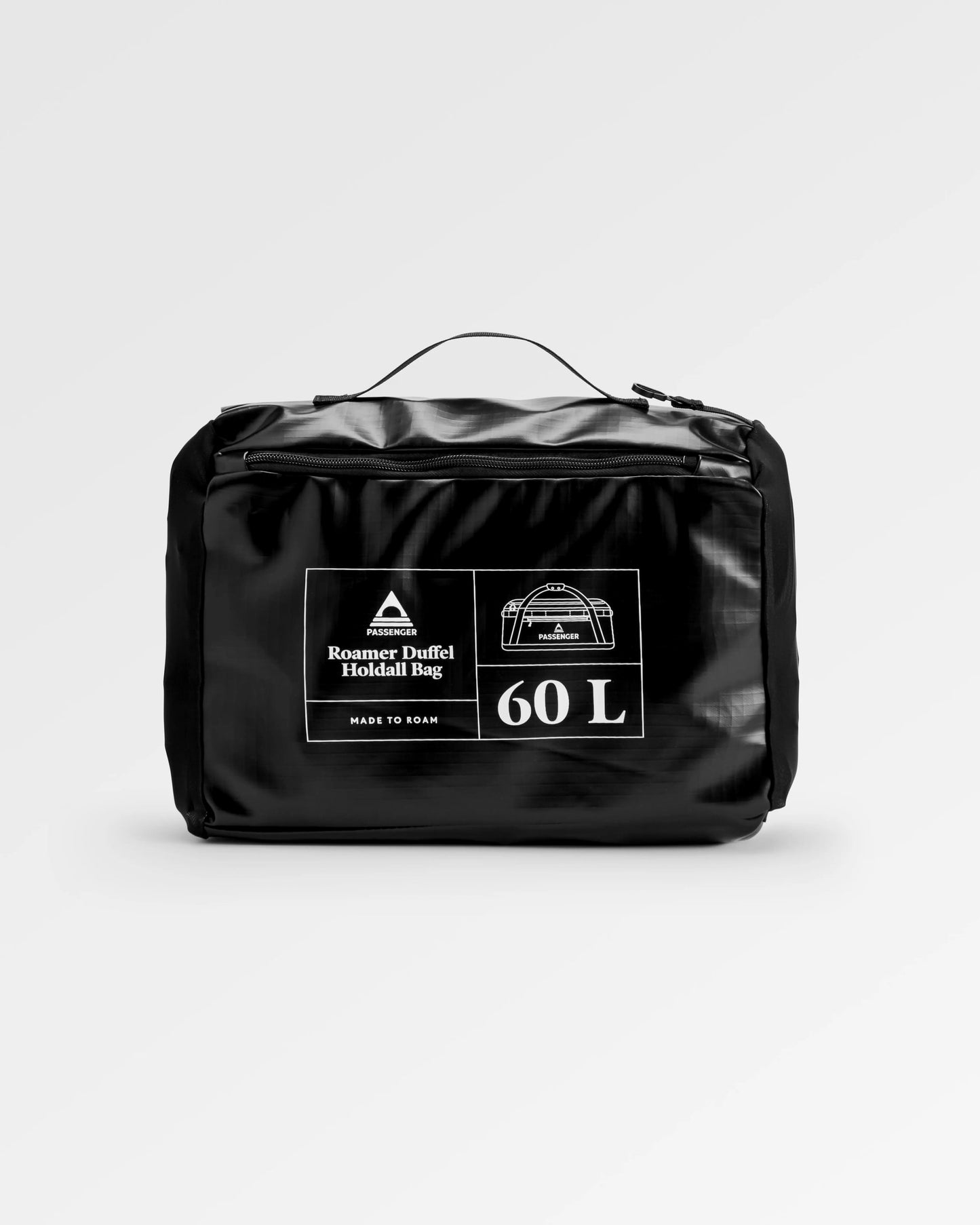 Roamer Recycled 60L Duffel Bag - Black