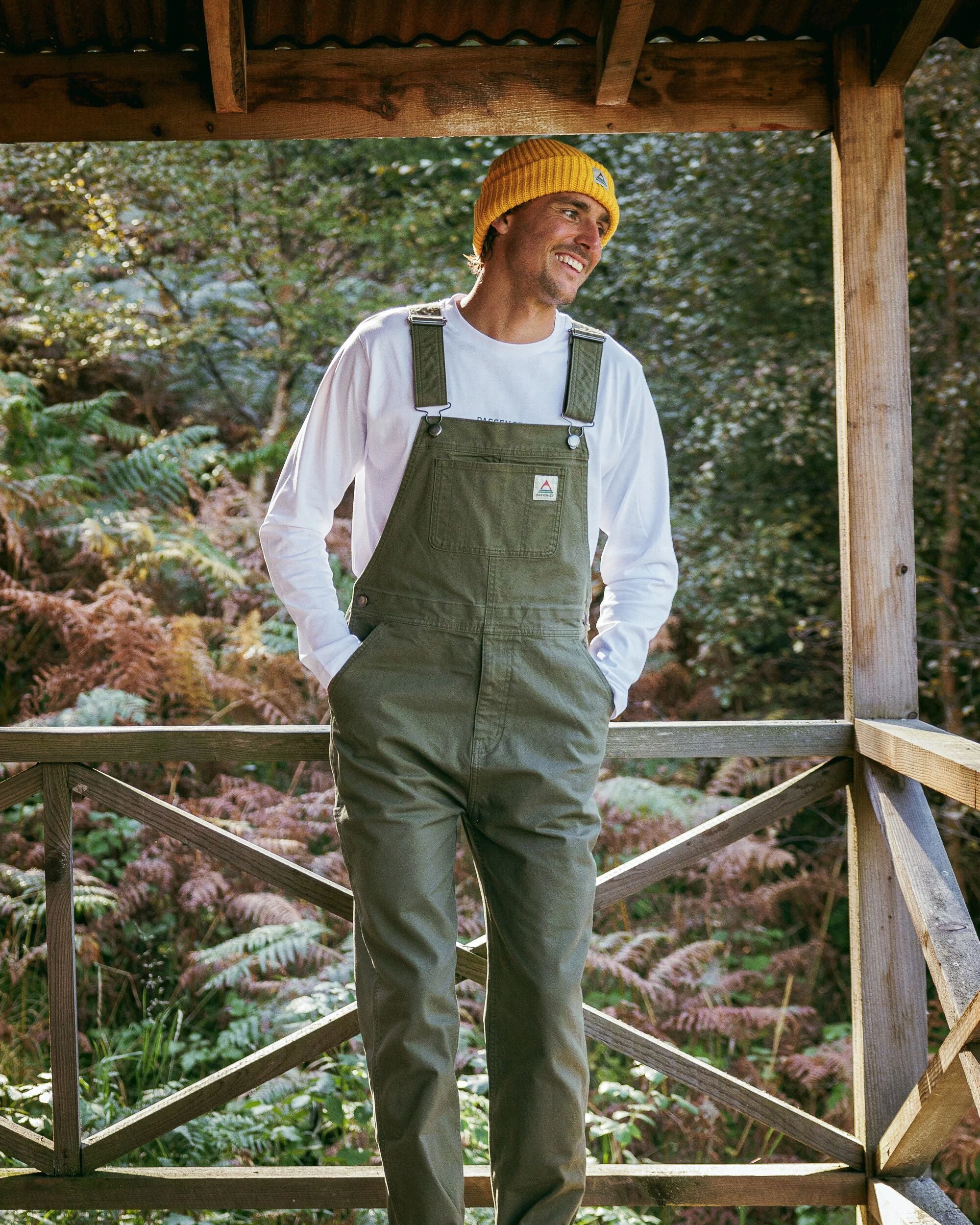 Vantage Organic Cotton Dungaree - Khaki - Lifestyle