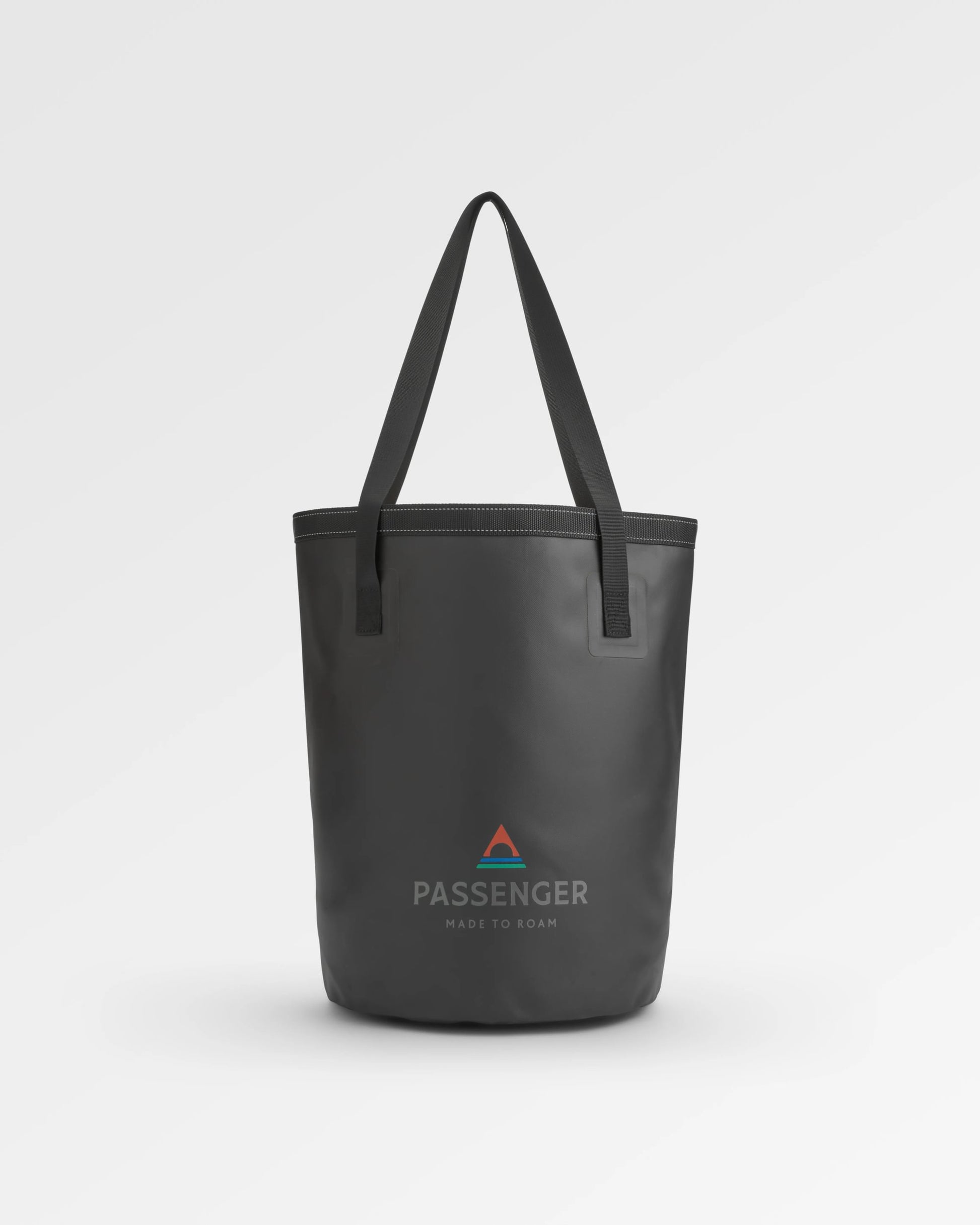 Tide Recycled 30L Bucket Bag - Black - Flatlay