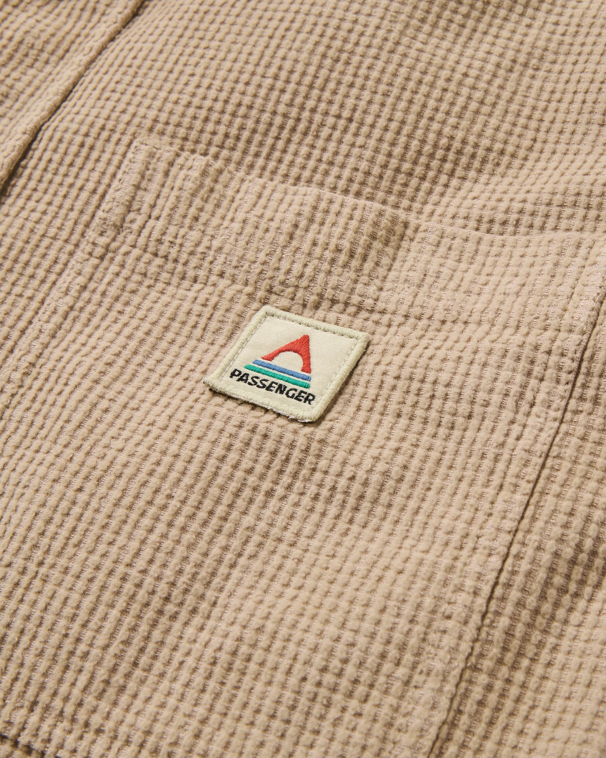 Backcountry Grid Cord Shirt - Simply Taupe - Flatlay