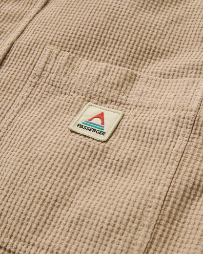 Backcountry Grid Cord Shirt - Simply Taupe - Flatlay