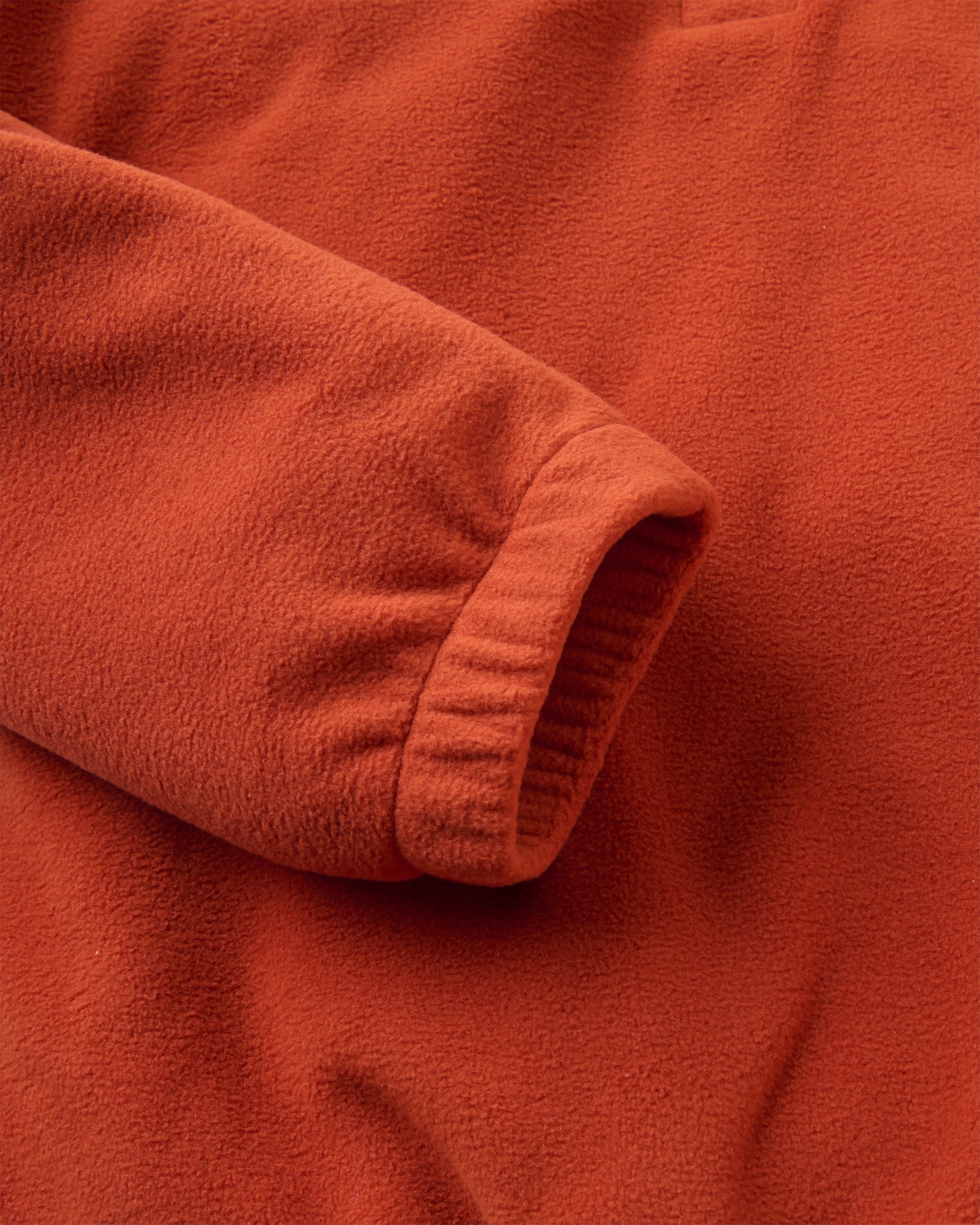 Ayla Micro Polartec® Fleece - Dark Rust - Flatlay