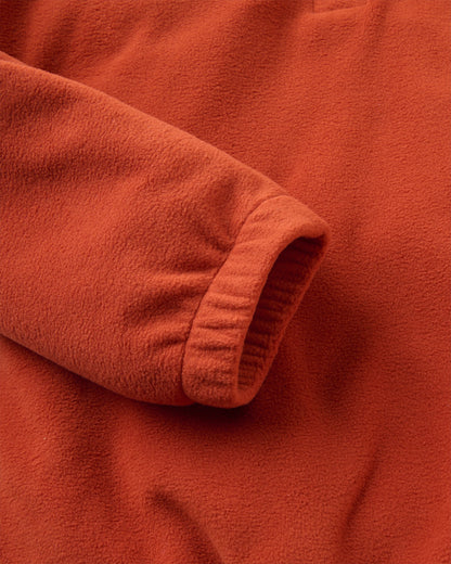 Ayla Micro Polartec® Fleece - Dark Rust - Flatlay