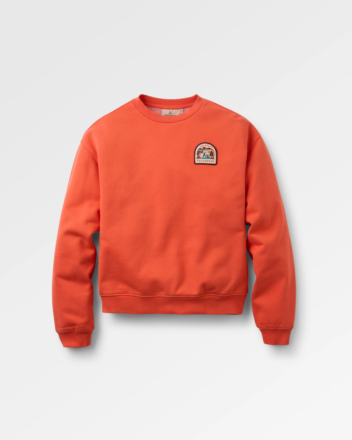 Downtime Heavyweight Sweatshirt - Ember Orange - Flatlay