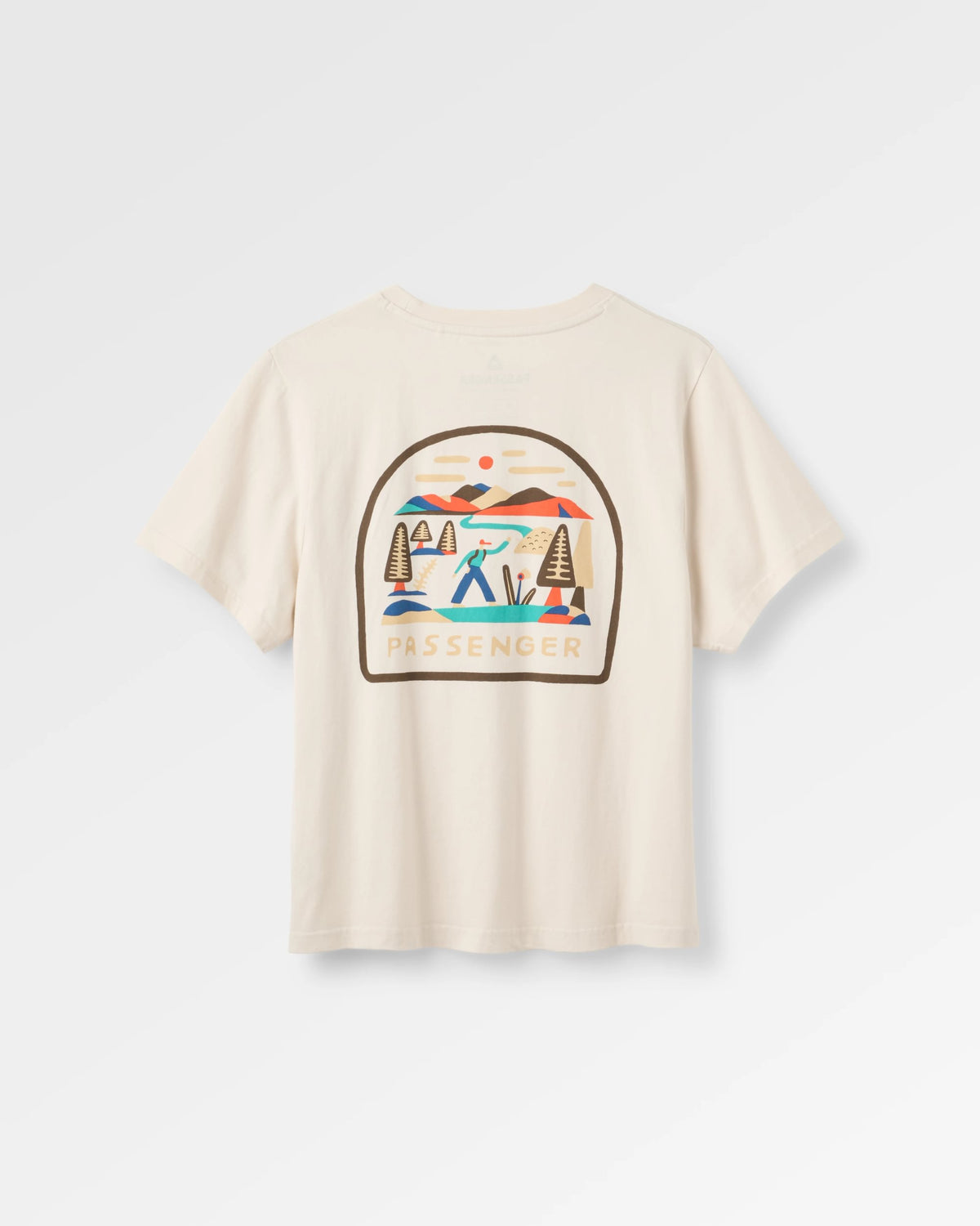 Lost Patch Women's Organic Cotton T-Shirt - White Sand - Flatlay