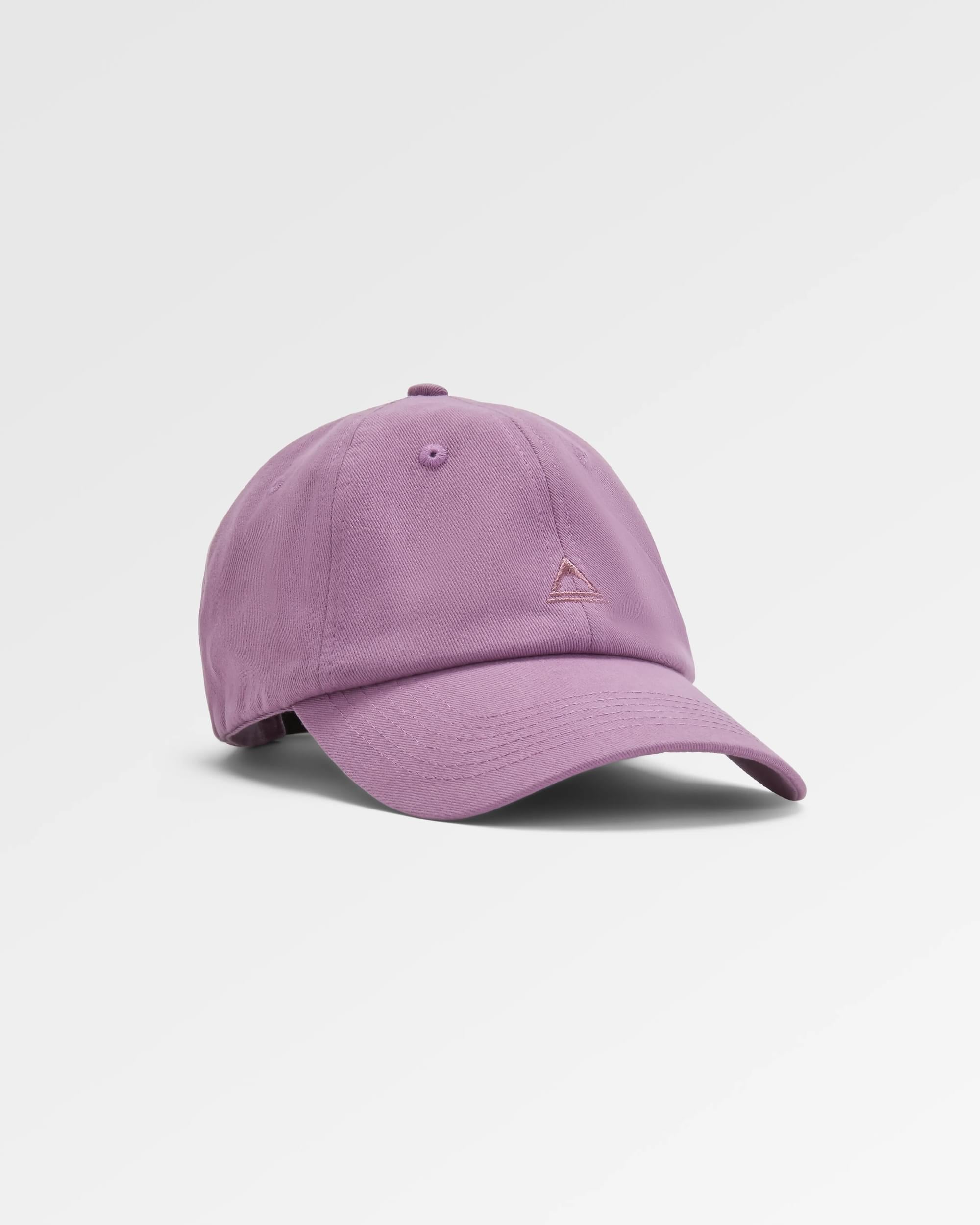 Classic Recycled Cotton 6 Panel Cap - Grape - Flatlay