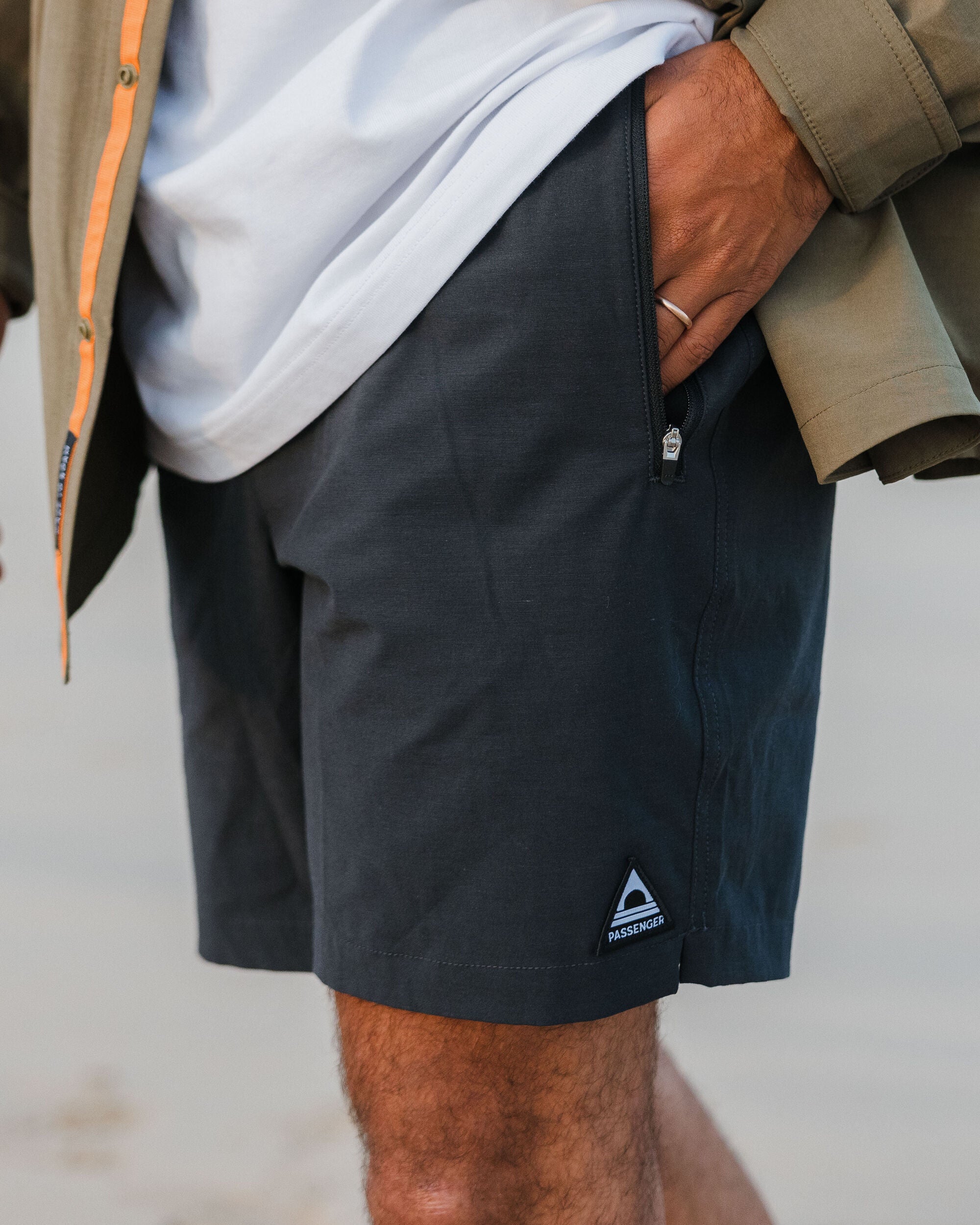 Traveller Organic All Purpose Short - Black - Lifestyle
