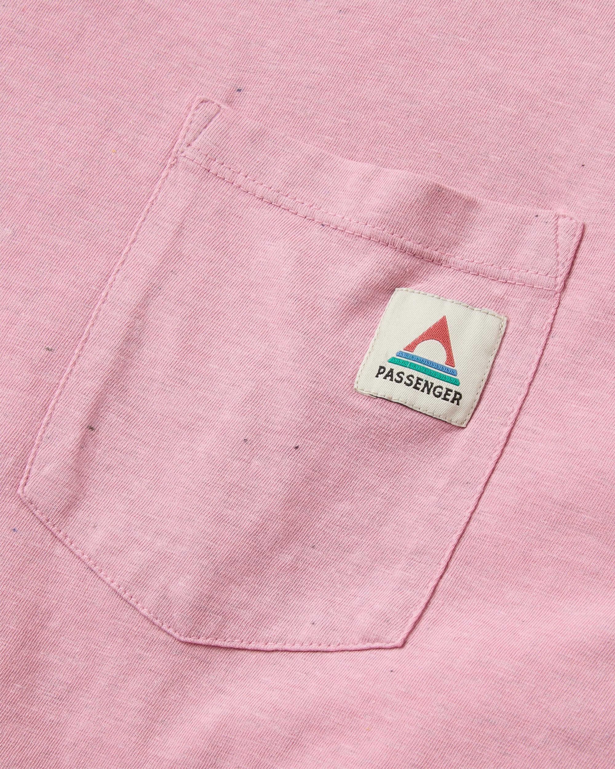 Heritage Recycled Relaxed Fit LS T-Shirt - Pink Haze - Flatlay