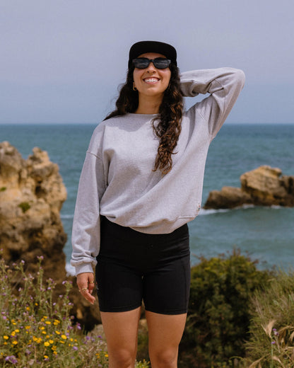 Heritage Women's Sweatshirt - Mid Grey Marl - Lifestyle