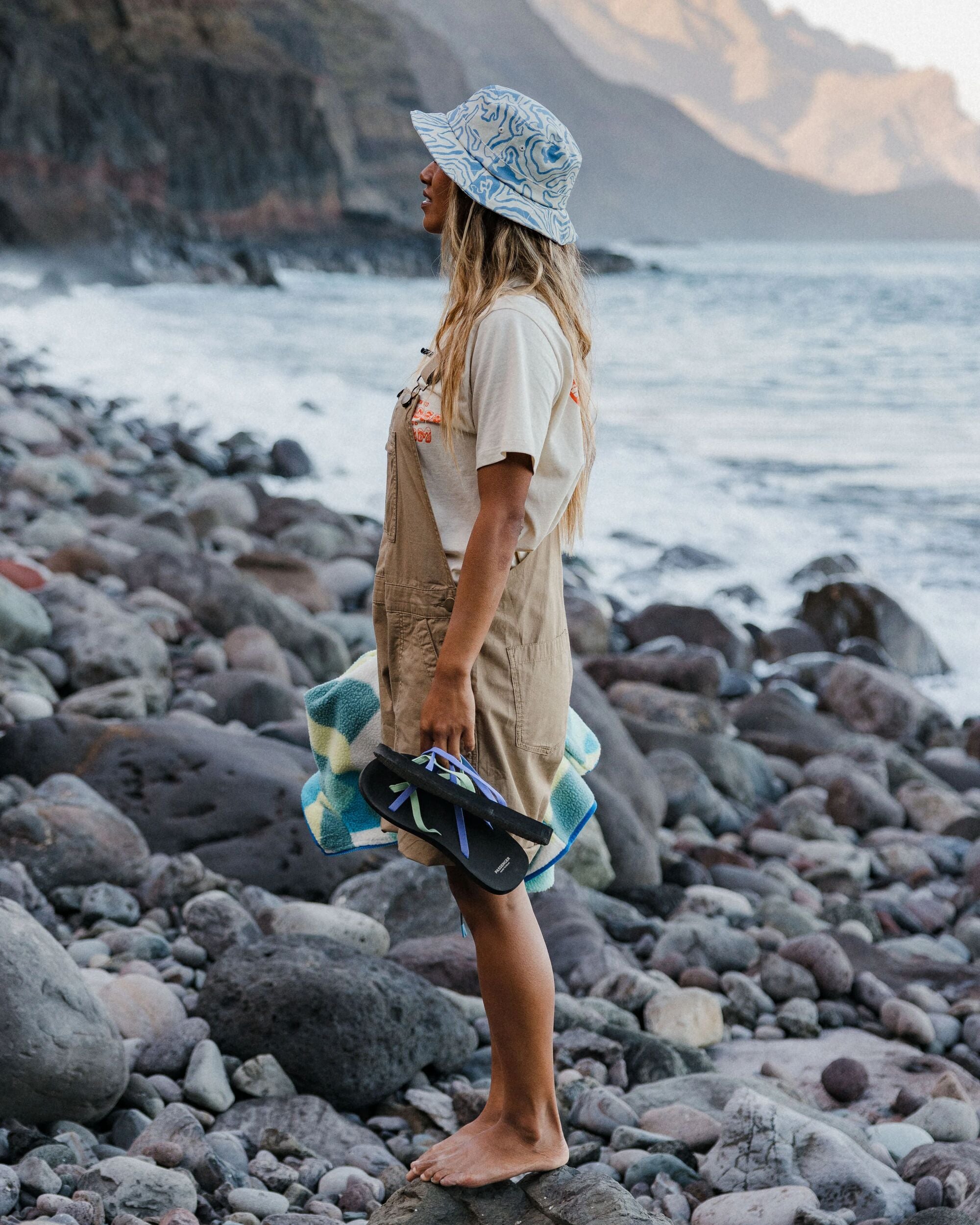 Shuffle Light Short Dungarees - Elmwood - Lifestyle