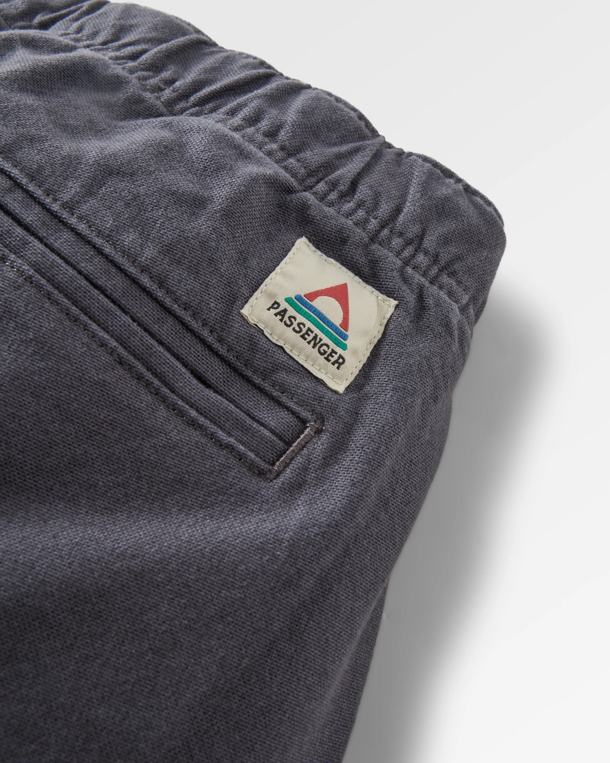 Adventurer Organic Canvas Trouser - Charcoal - Flatlay