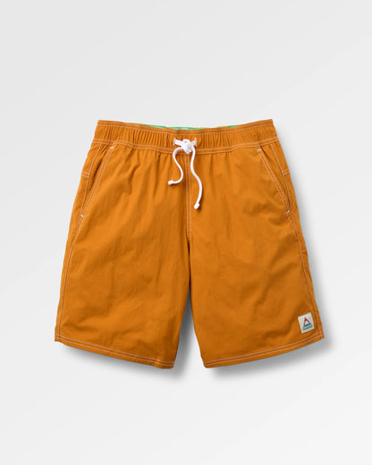 Searcher Longer Line 10" Boardshort - Retro Orange - Flatlay