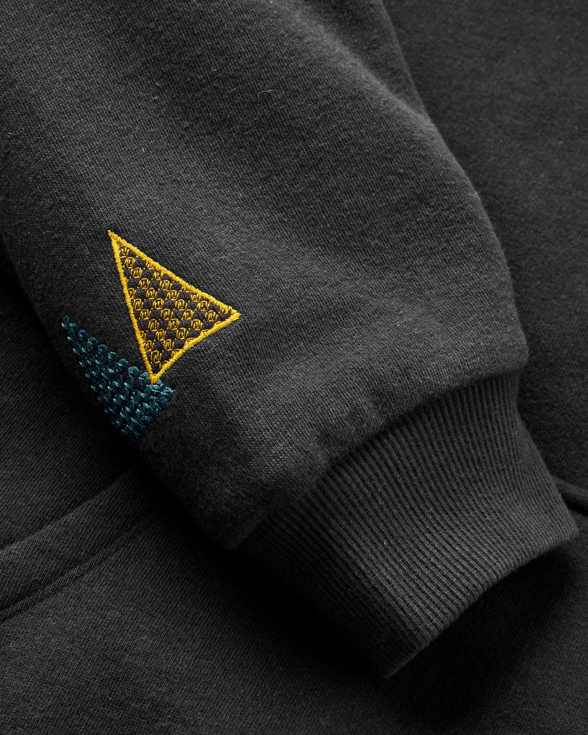 Slower Rhythms Women's Organic Cotton Hoodie - Faded Black - Flatlay