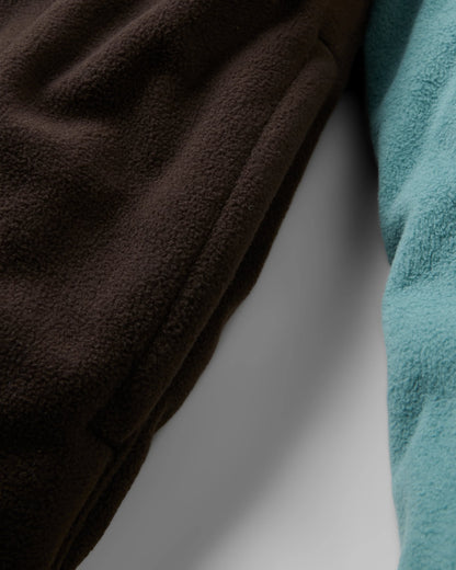 Somewhere Recycled Fleece - Caramel/Espresso - Flatlay