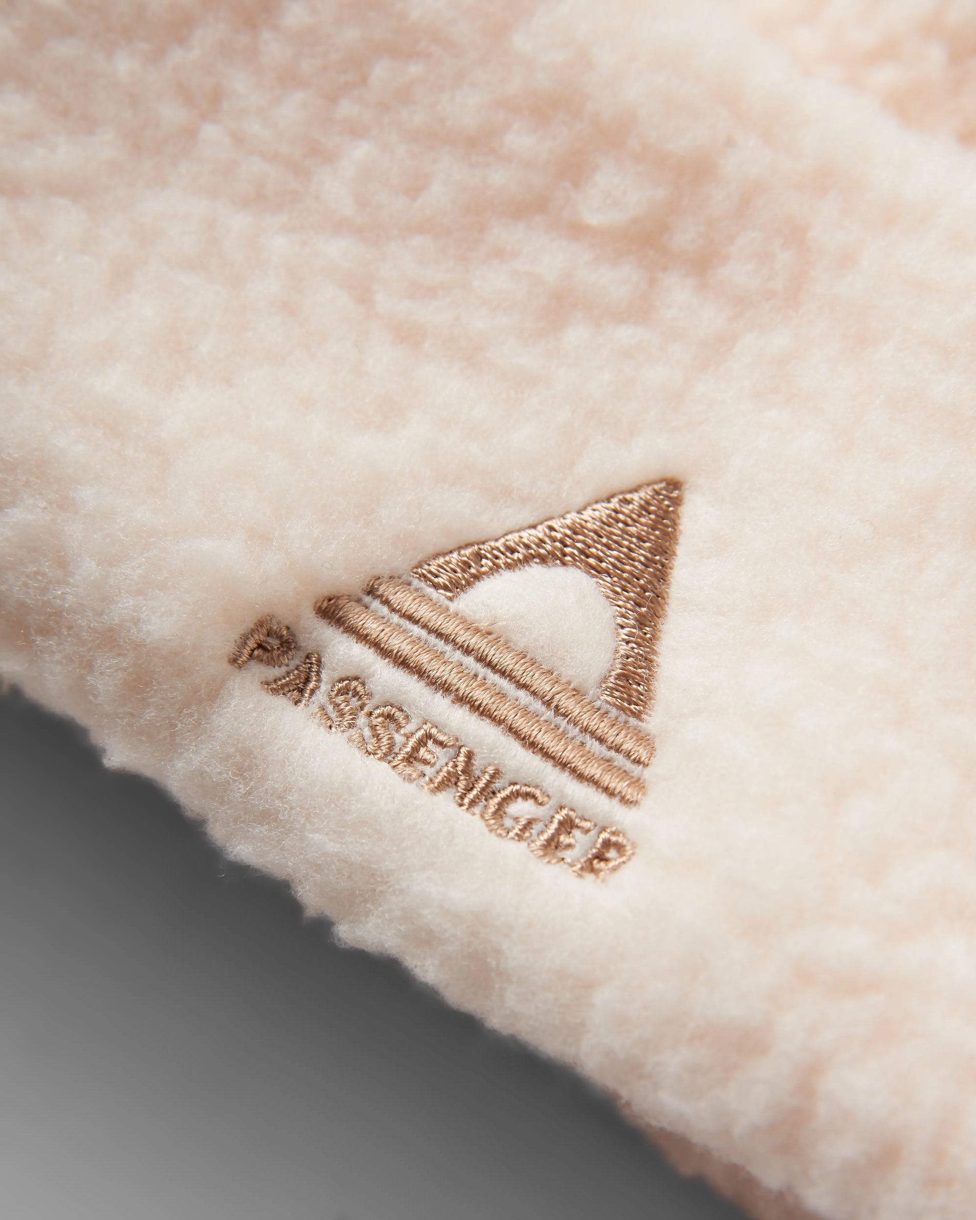 Snow Recycled Sherpa Beanie - Vintage White - Flatlay