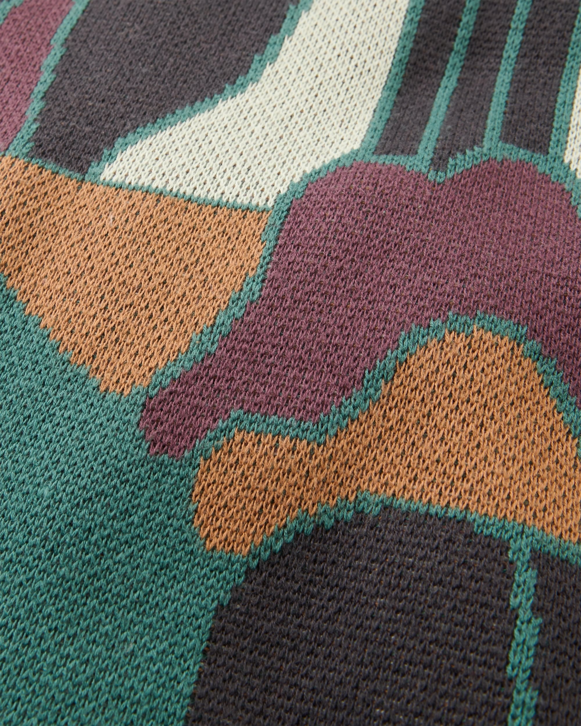 Hornbeam Knitted Jumper - Deep Ocean - Flatlay