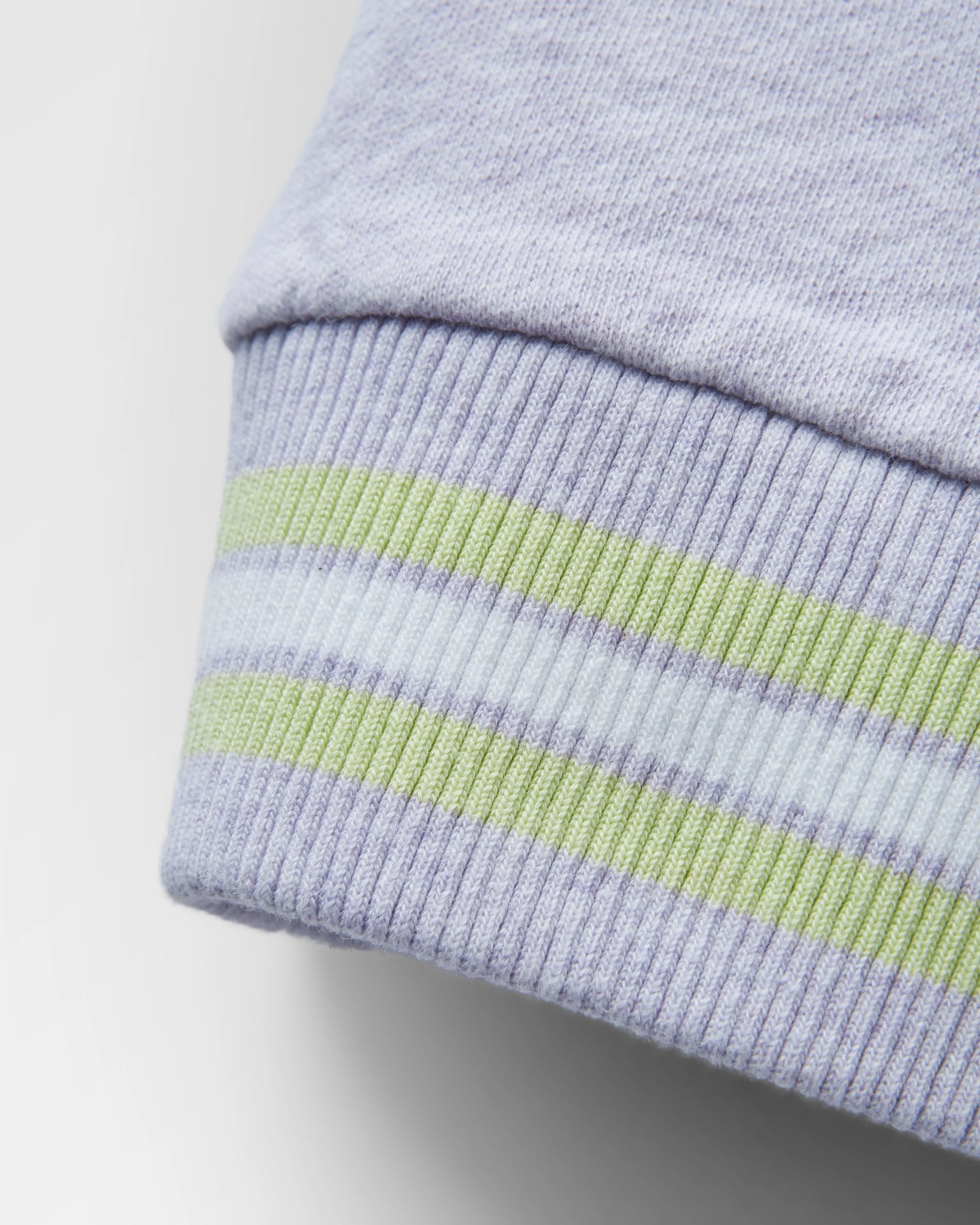 Fade Organic Cotton Sweatshirt - Lilac Mist Marl - Flatlay