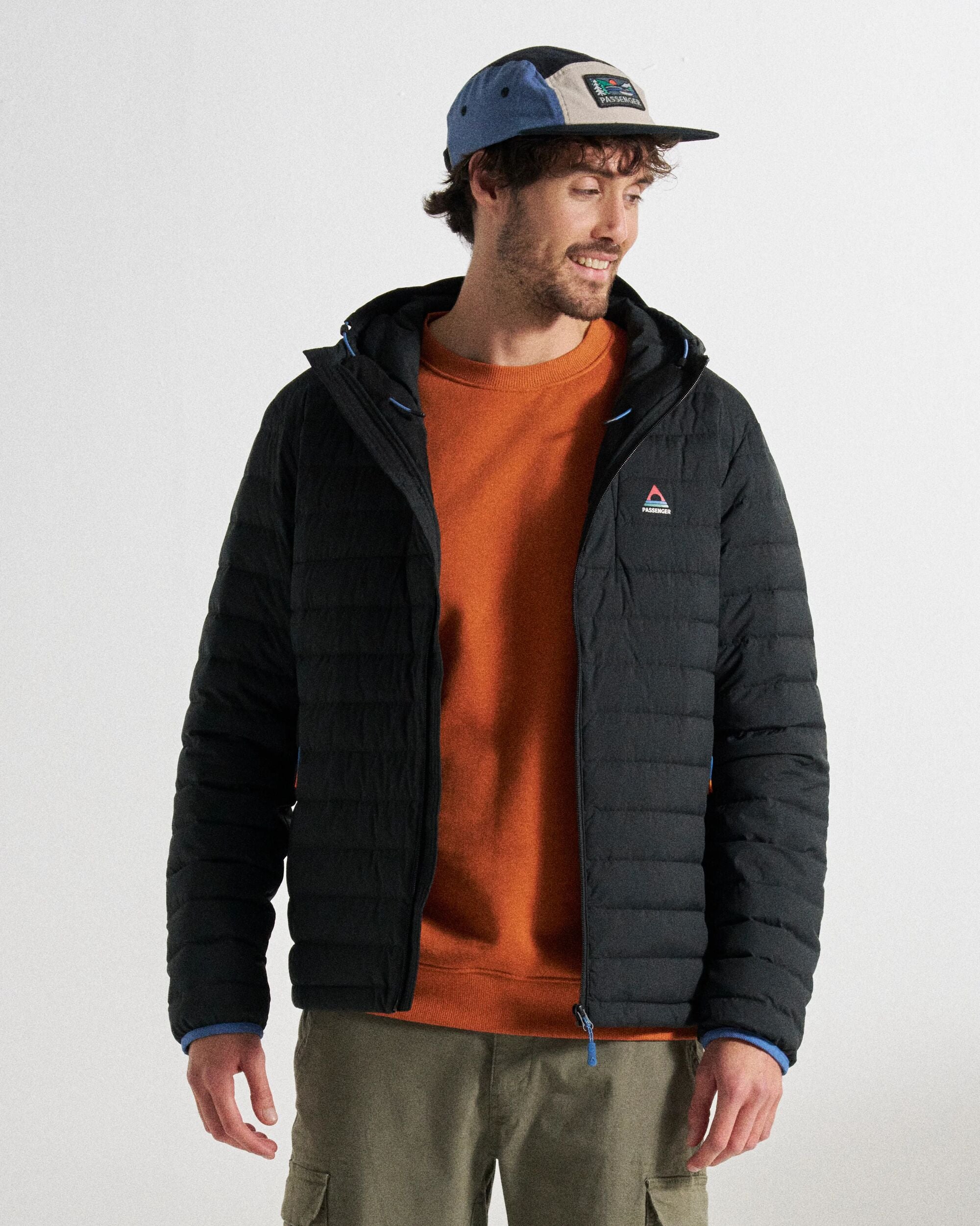 Ashland Down Recycled Jacket - Black - Studio Model