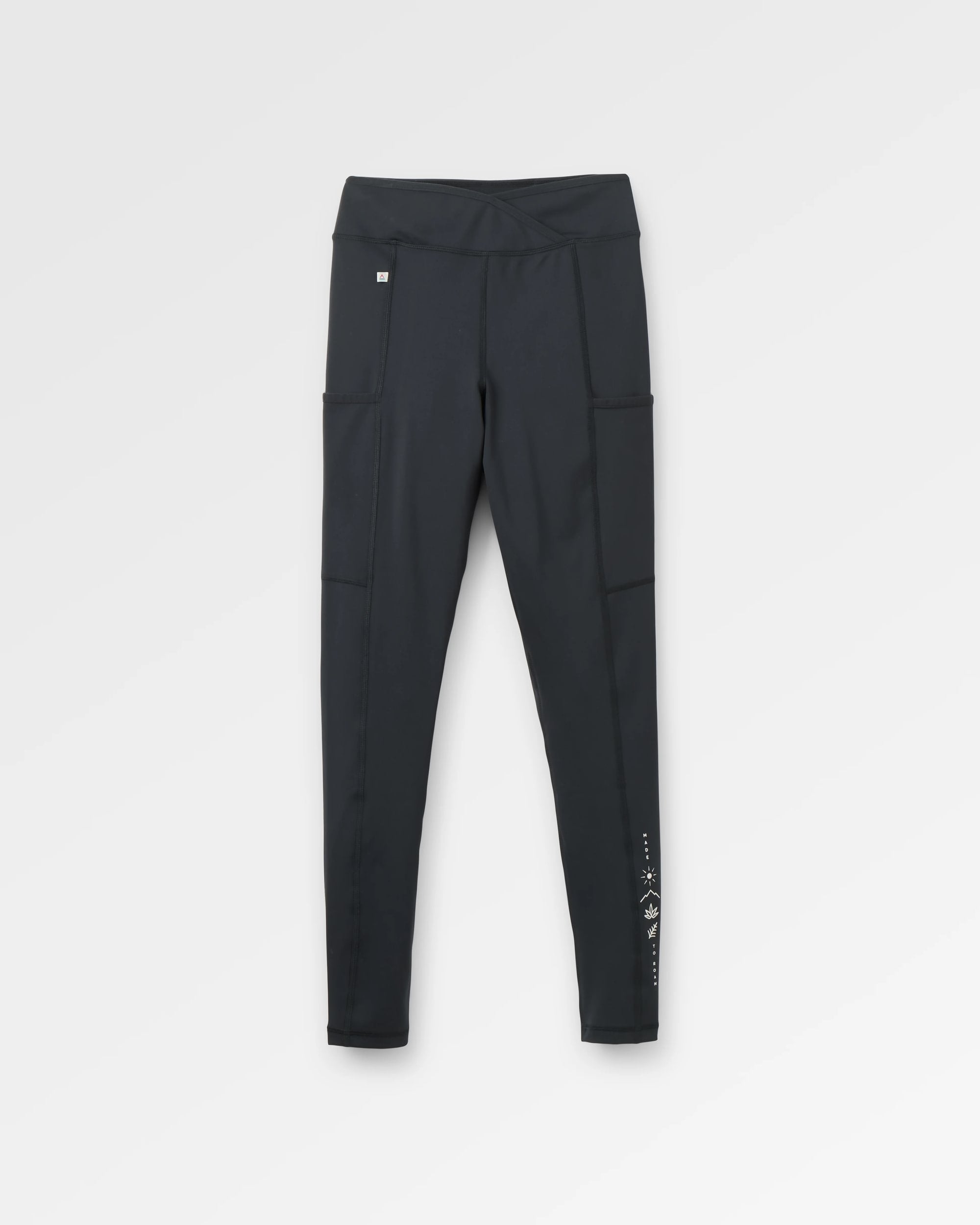 Mantra Active Leggings - Black - Flatlay