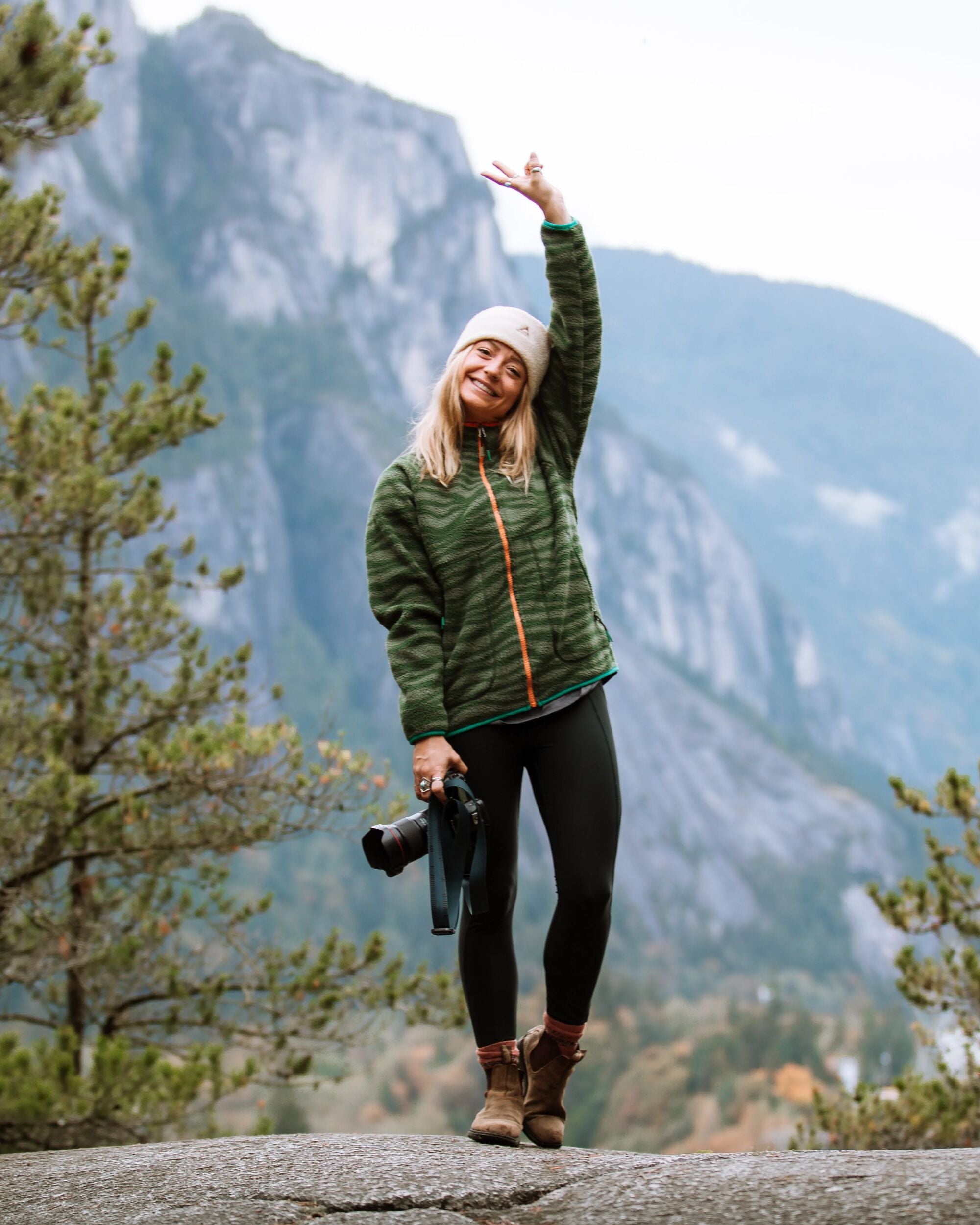 Fairbanks Full Zip Recycled Sherpa Fleece - Strata Fir Tree - Lifestyle