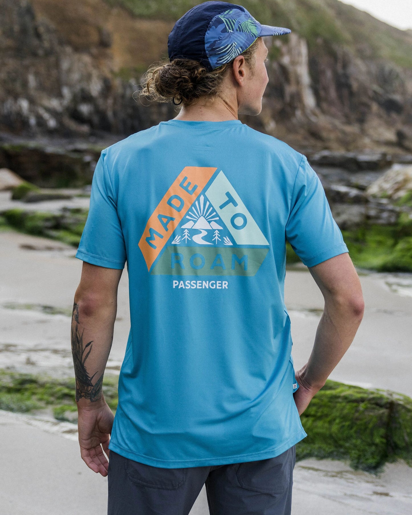 Classic Active Recycled T-Shirt - Blue Pool