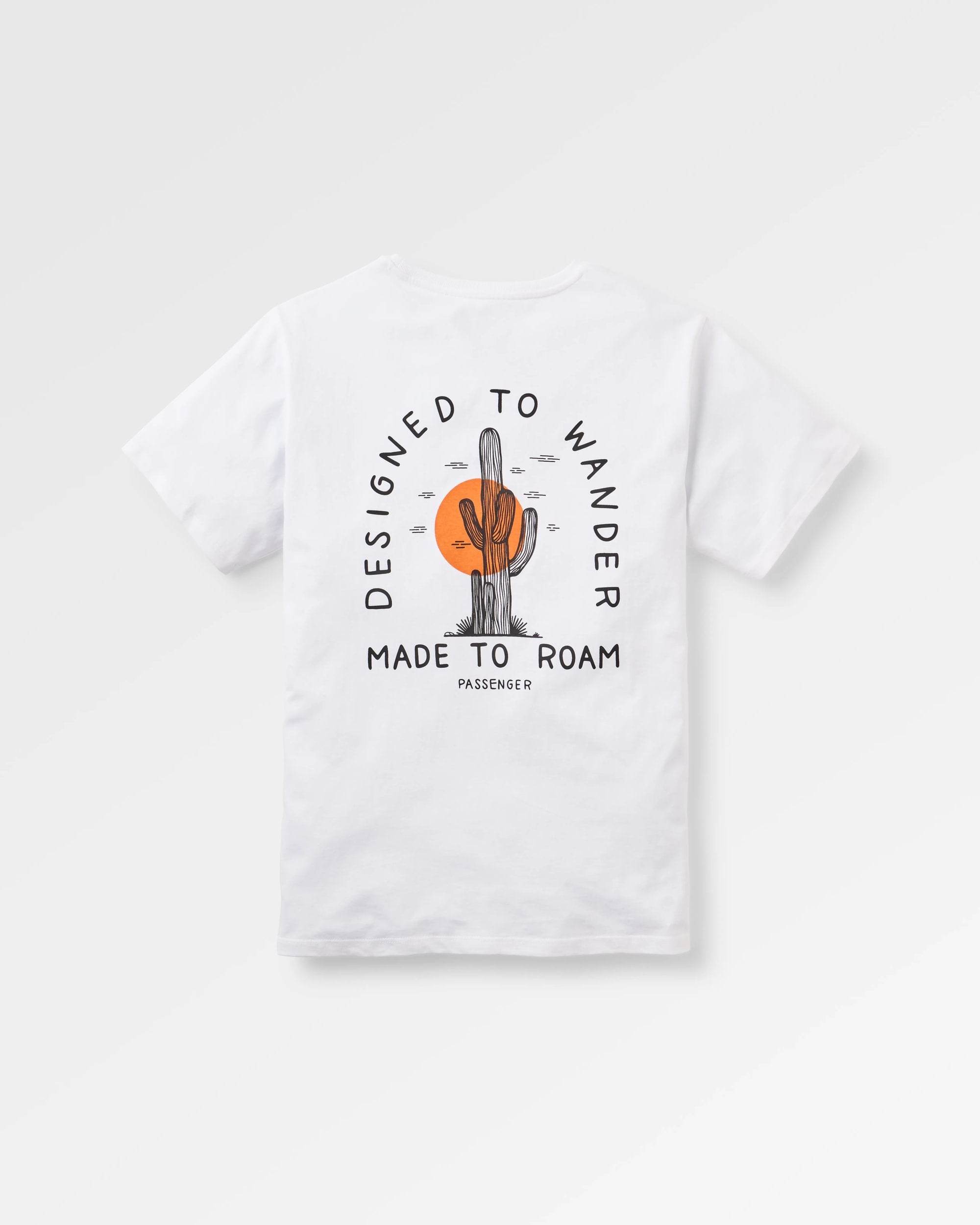 Explore T-Shirt - White - Flatlay