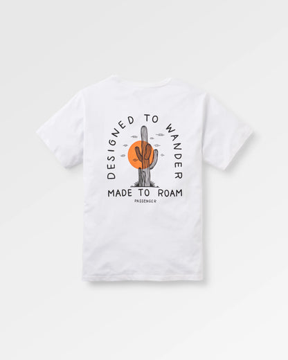 Explore T-Shirt - White - Flatlay