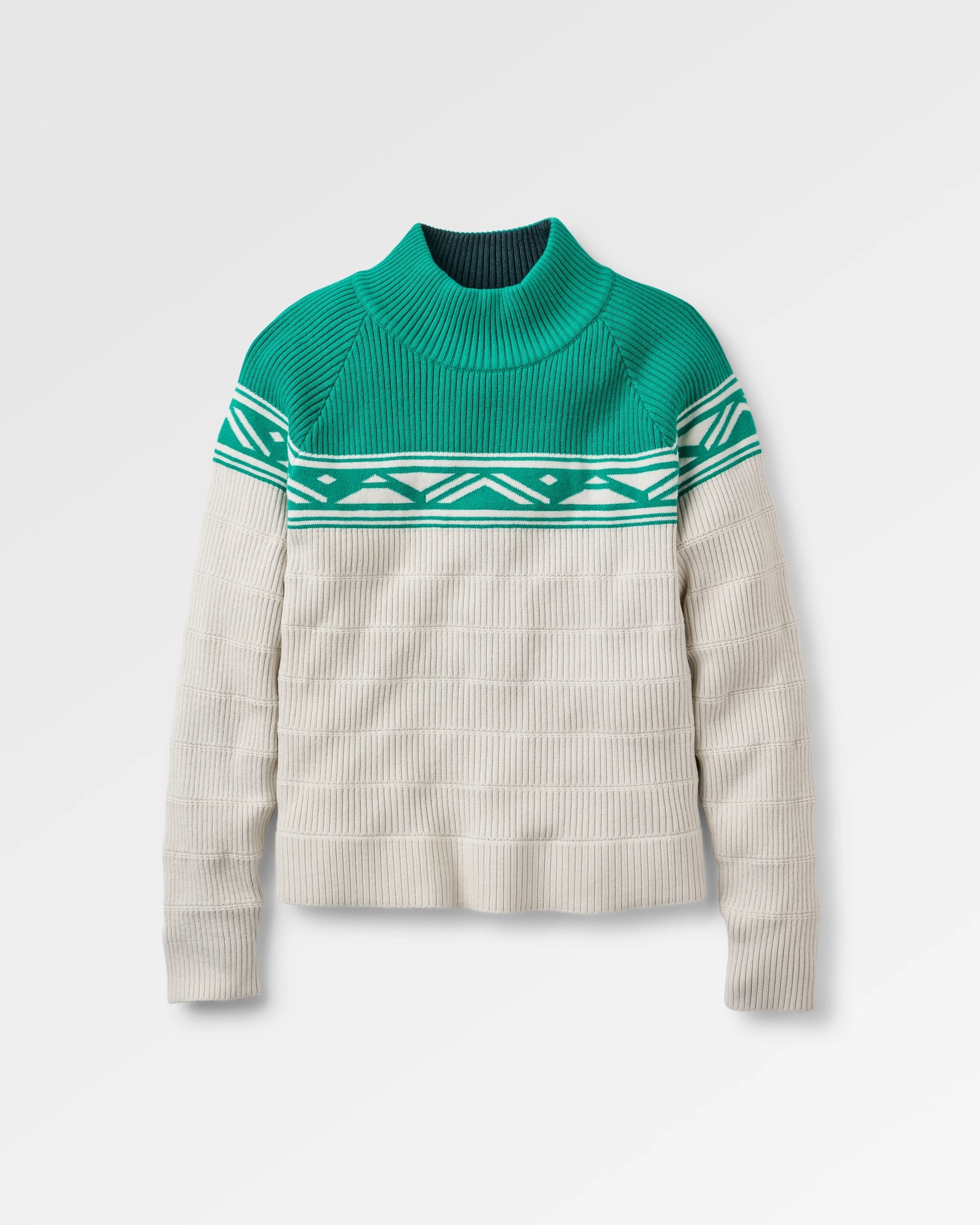Nurture Organic Cotton Jumper - Greenlake - Flatlay