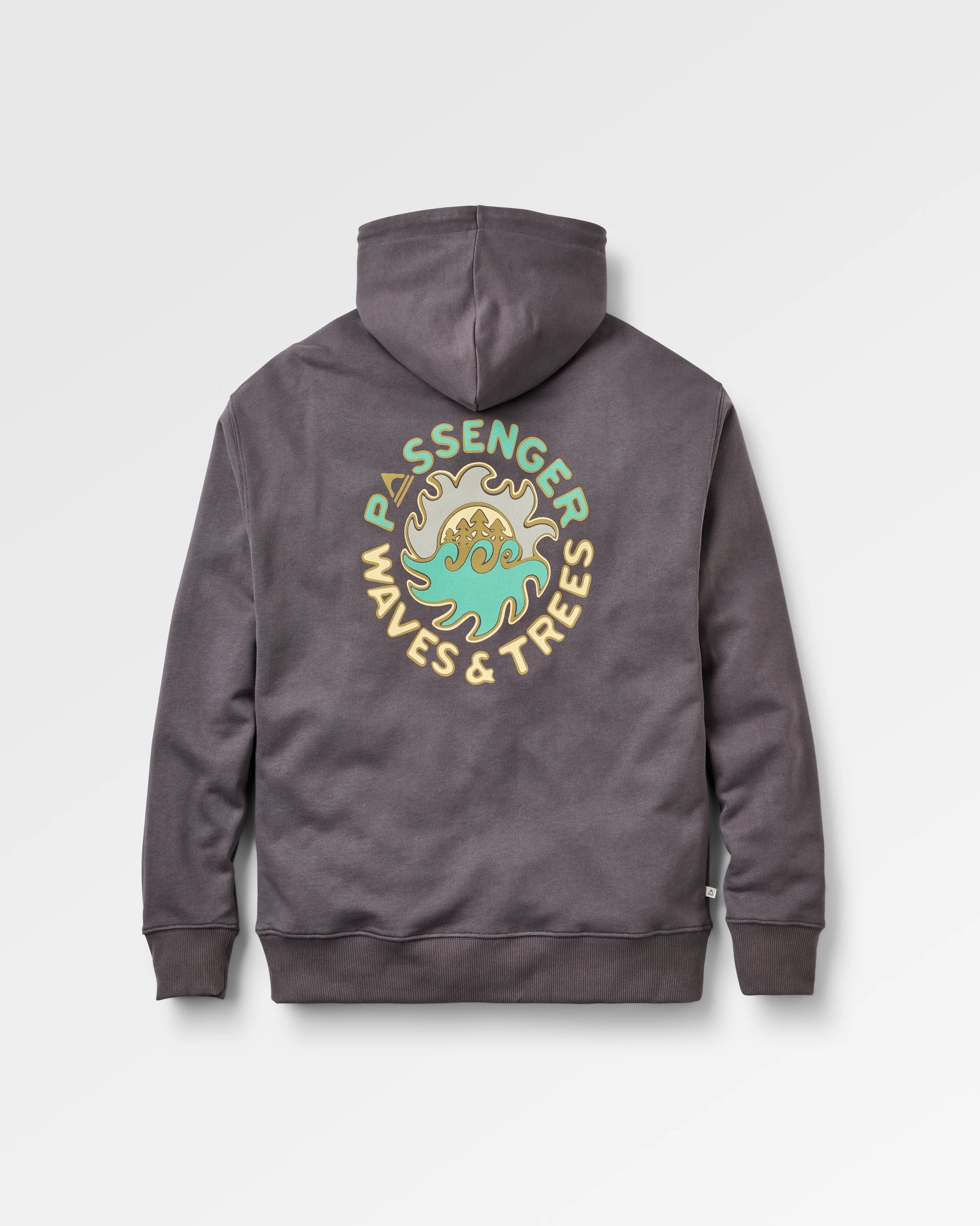 Dune Relaxed Fit Hoodie - Charcoal - Flatlay