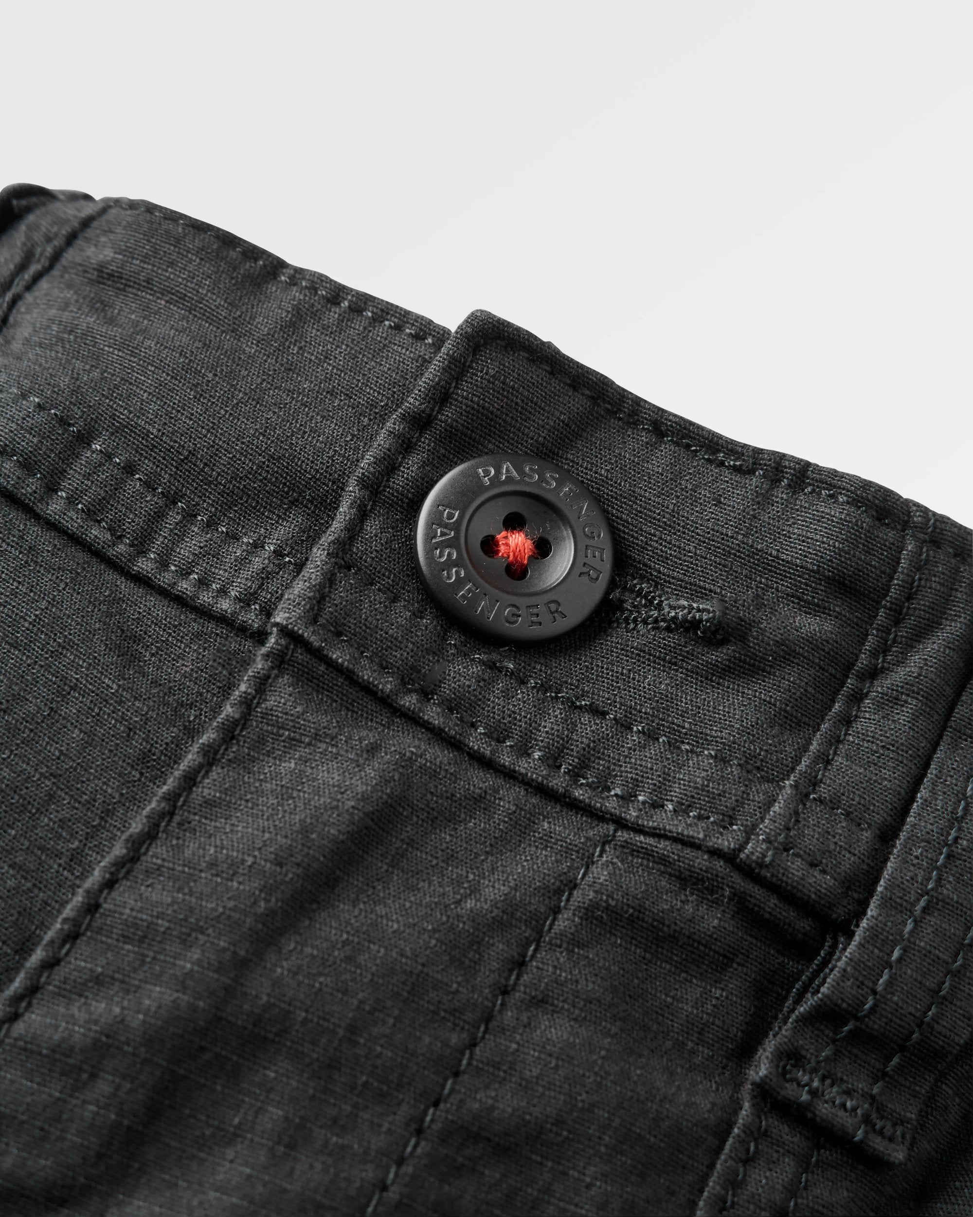 Kimmer Organic Cotton Trouser - Black - Flatlay