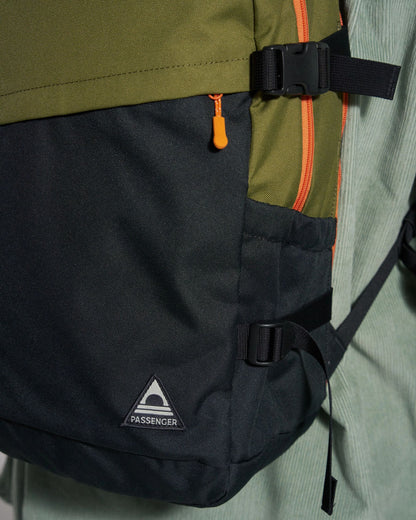Boondocker Zip 22L Backpack - Black/Khaki - Studio Model