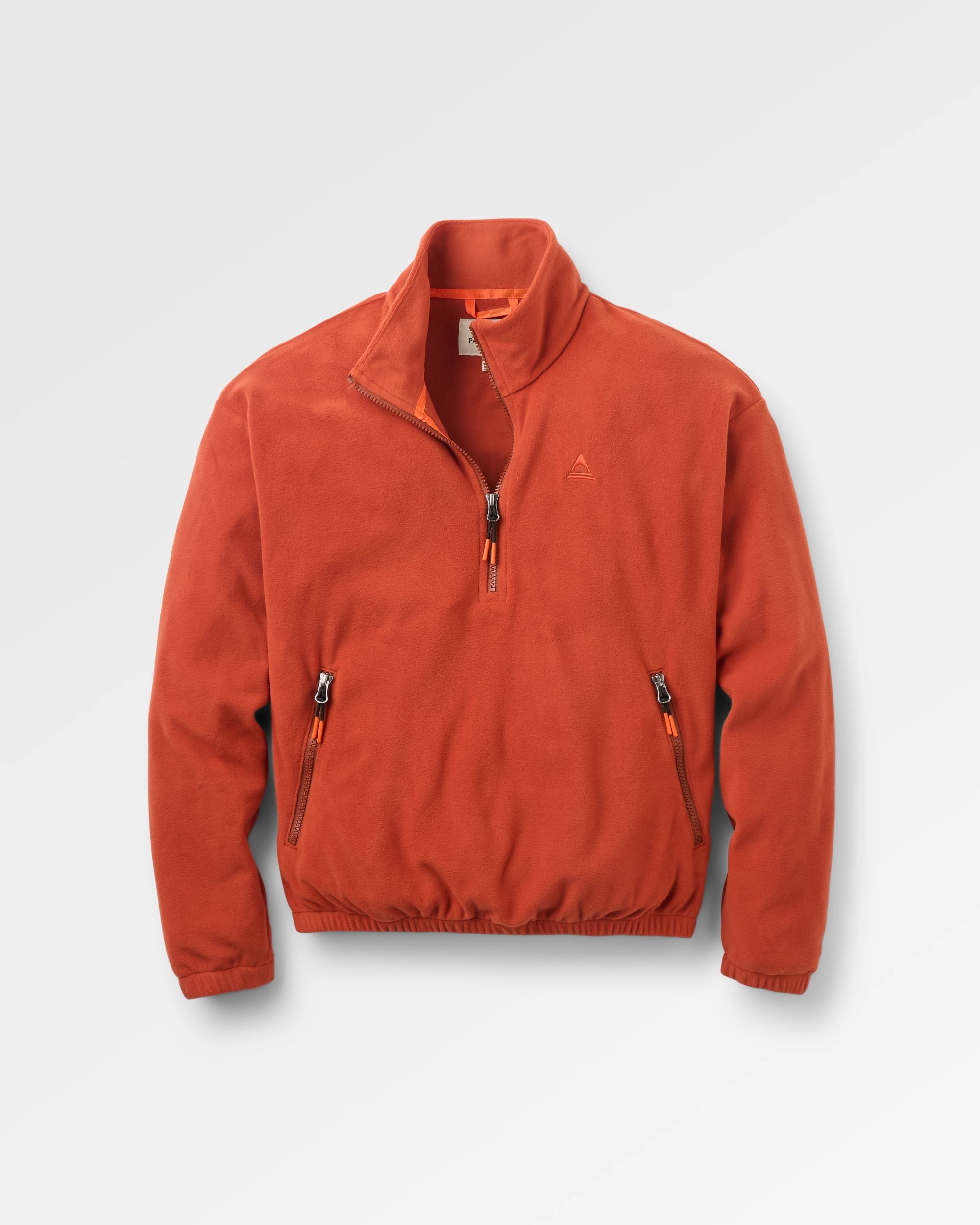 Ayla Micro Polartec® Fleece - Dark Rust - Flatlay