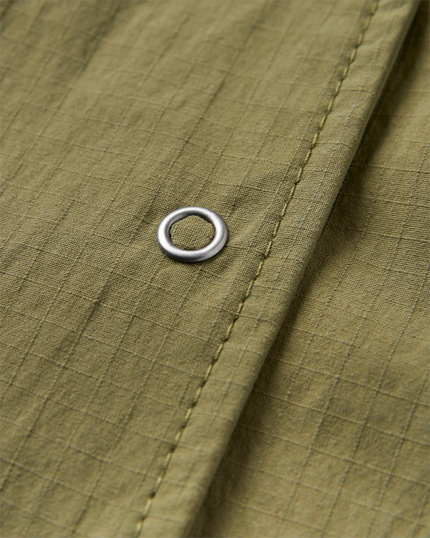 Arden Ripstop Short Sleeve Shirt - Khaki - Flatlay