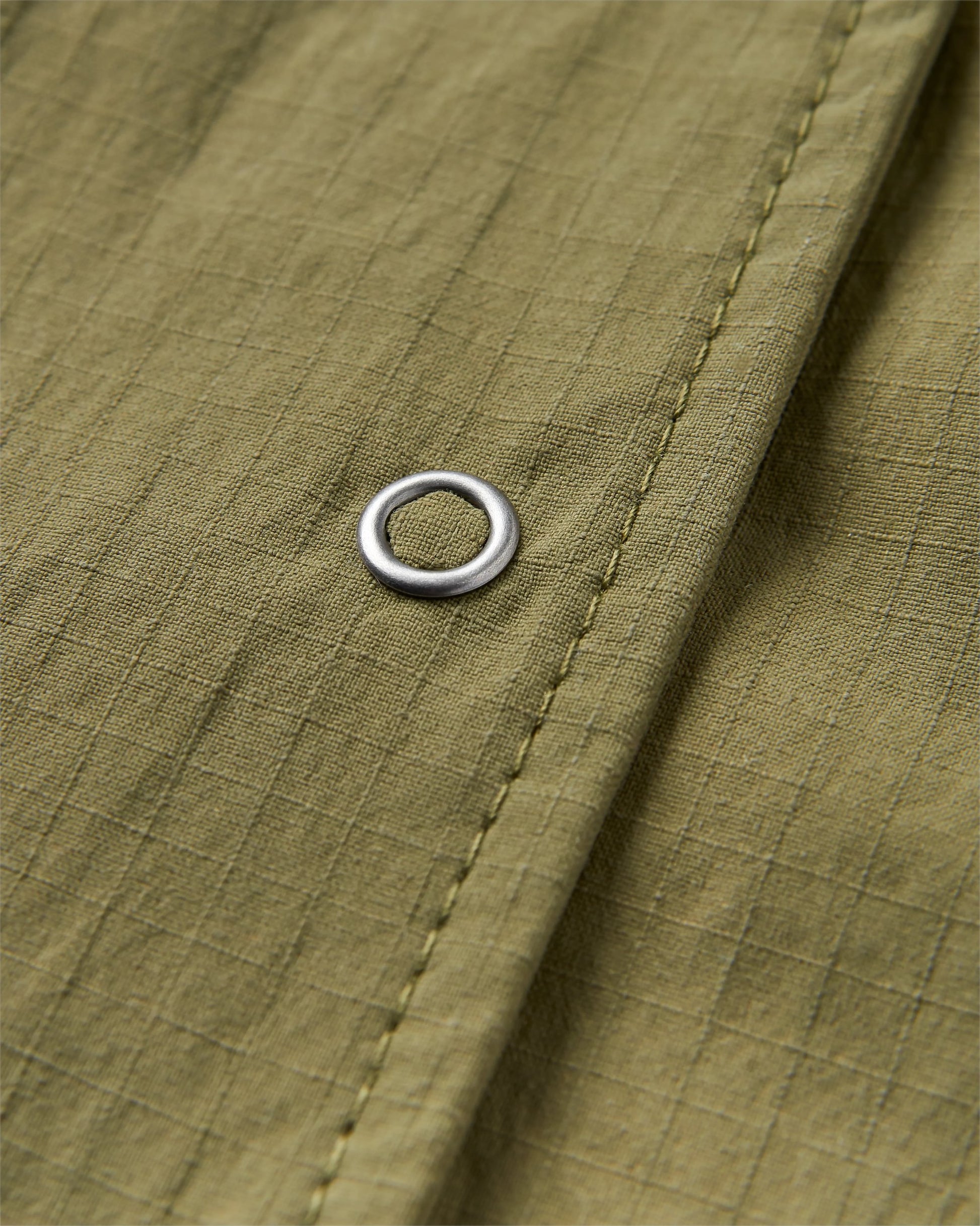 Arden Ripstop Short Sleeve Shirt - Khaki - Flatlay