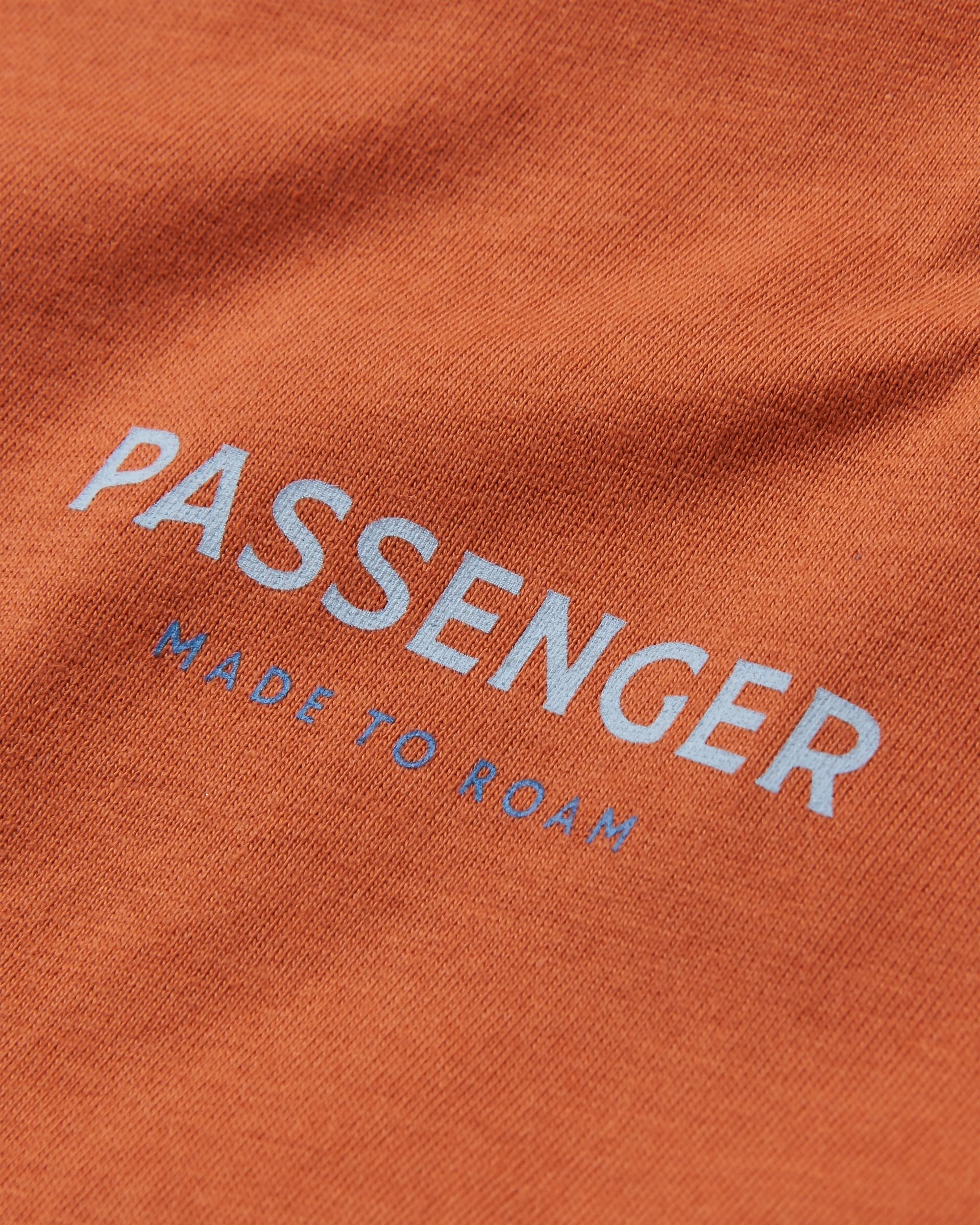 Phoenix Organic Cotton T-Shirt - Burnt Orange - Flatlay