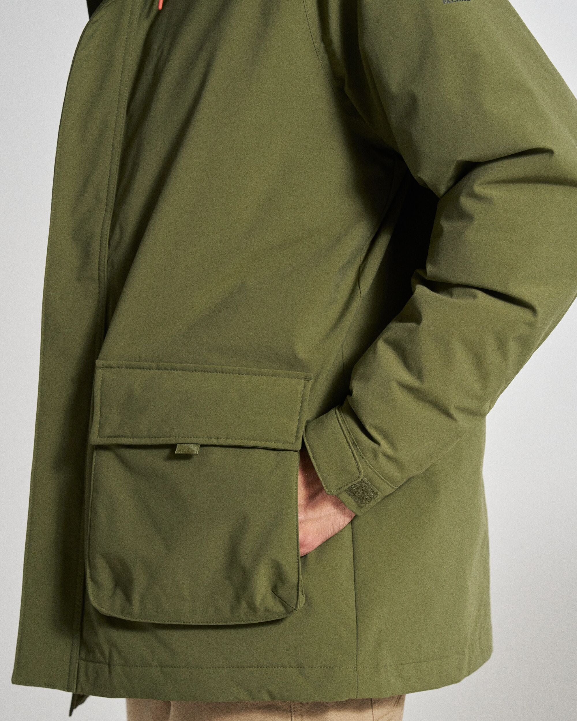 Baltic Recycled Insulated Parka - Khaki - Studio Model