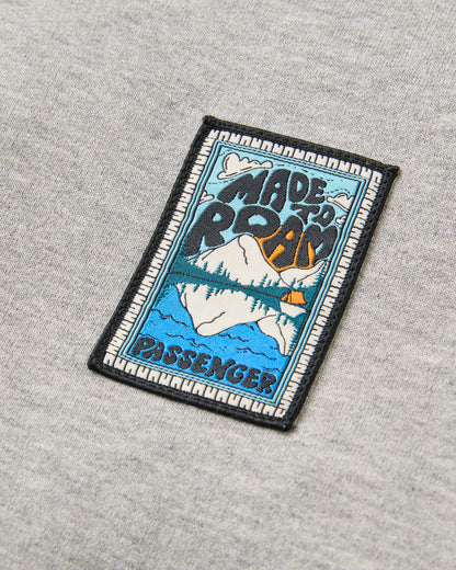 Reflect Patch Sweatshirt - Grey Marl - Flatlay