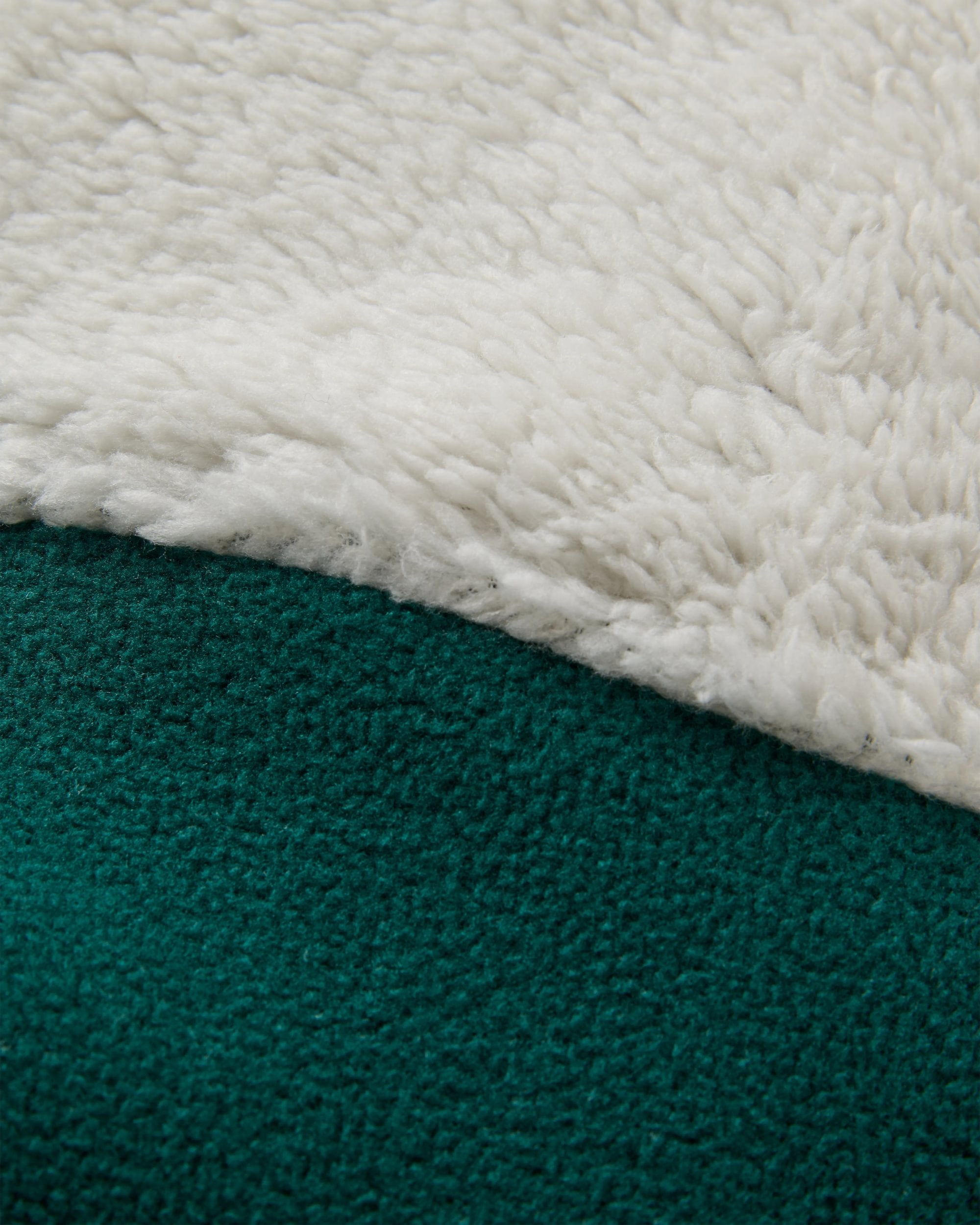 Nestling Sherpa Hooded Fleece - Grey Dawn/Rain Forest - Flatlay