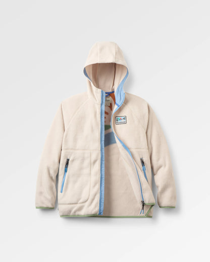 North Coast Vista Full Zip Recycled Sherpa Fleece - Oatmeal - Flatlay