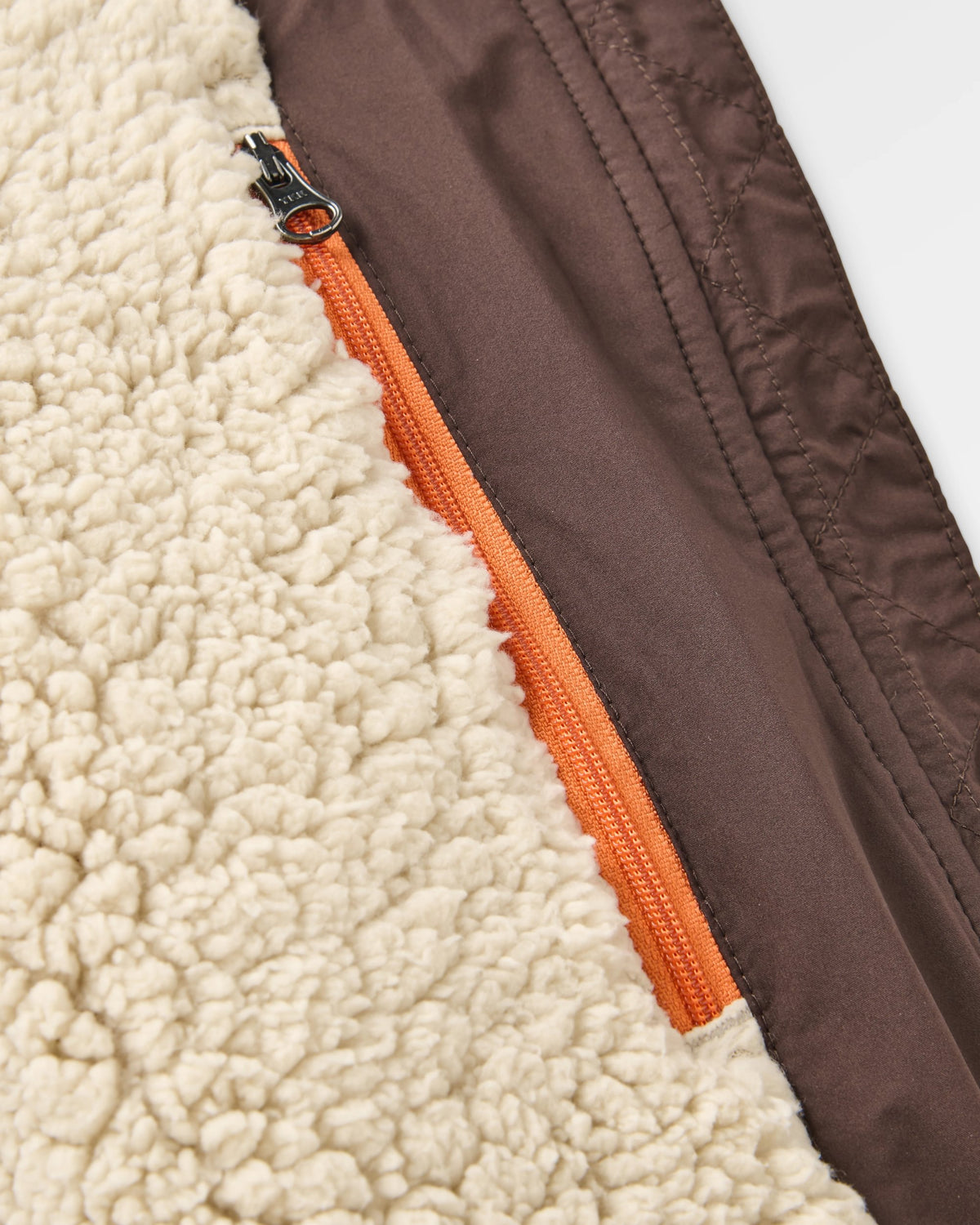 Flora Sherpa Lined Parka - Espresso - Flatlay