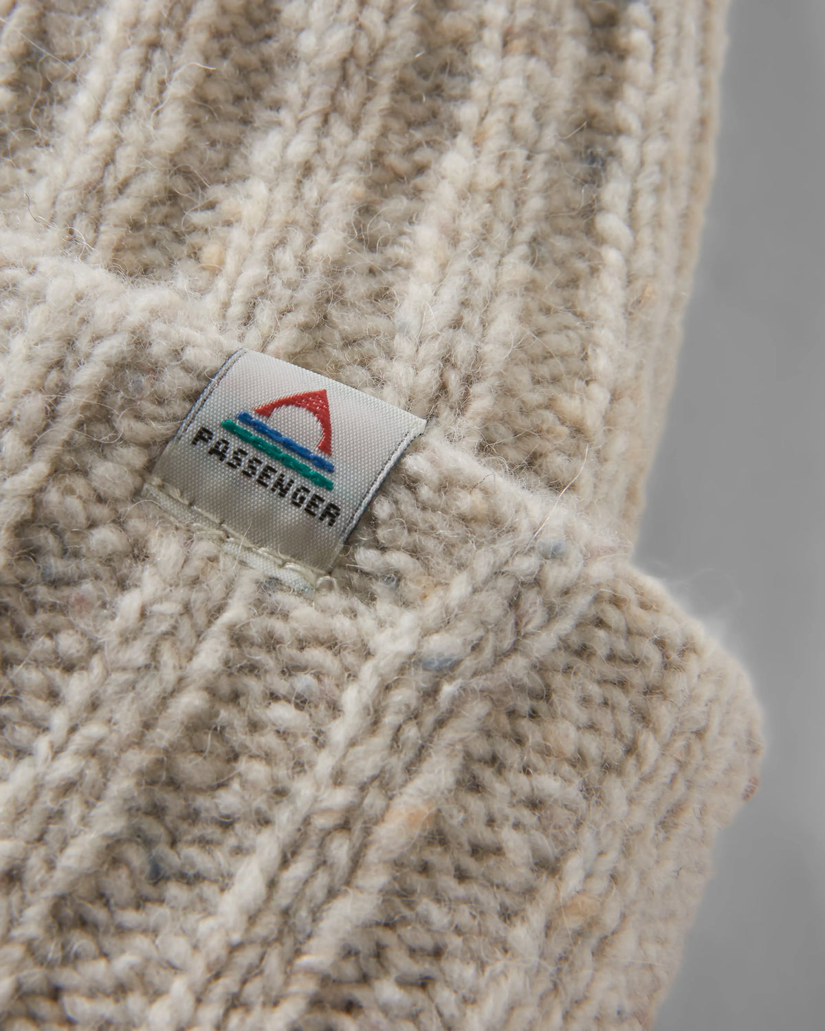 Fisherman Merino Wool Beanie - Vintage White - Flatlay