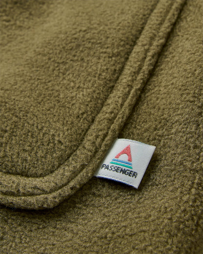 Adapt Recycled Polartec® Overshirt  - Dark Olive - Flatlay